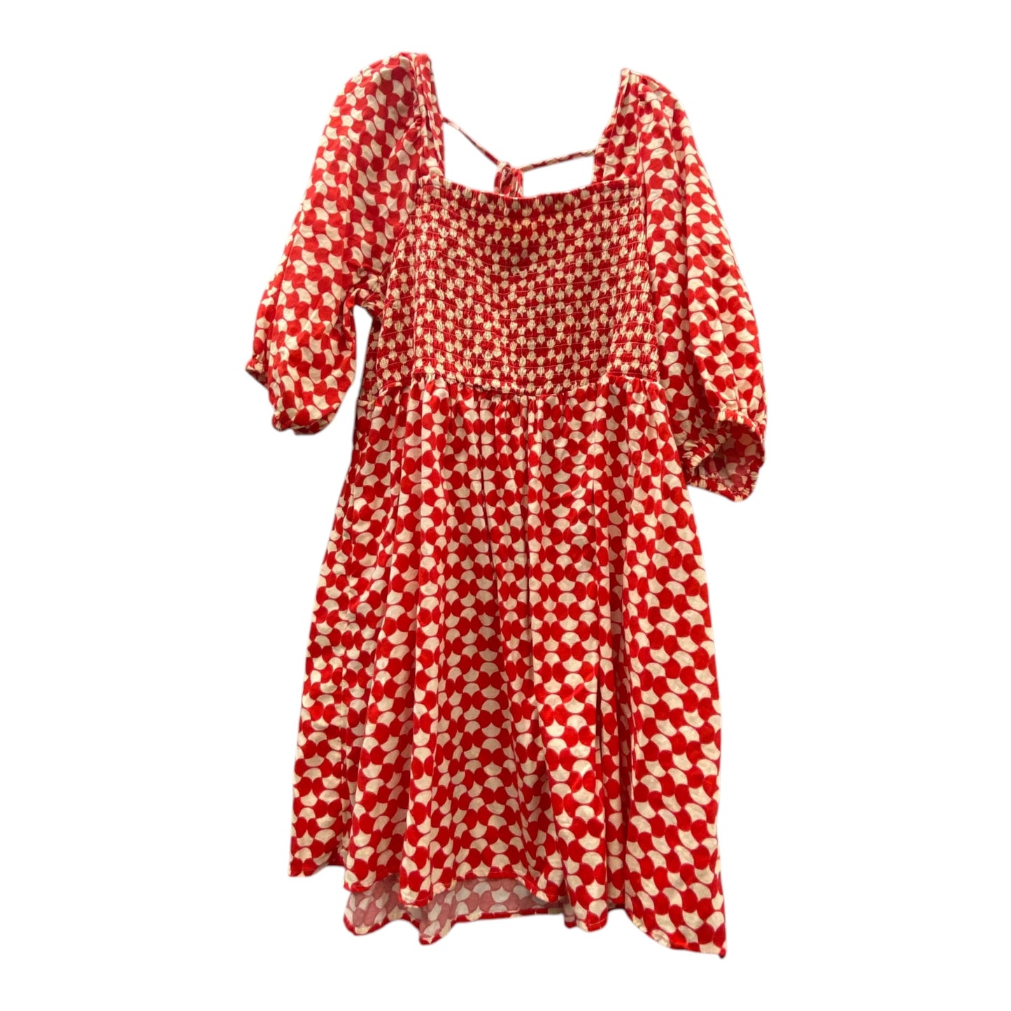 Dress Casual Midi By Ava & Viv In Red, Size:2X