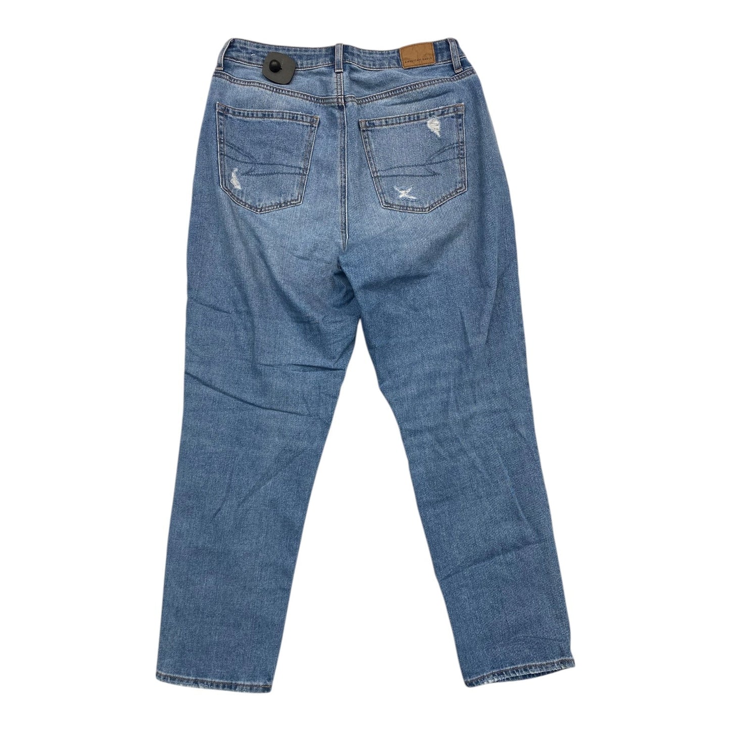 Jeans Straight By American Eagle In Blue Denim, Size:8