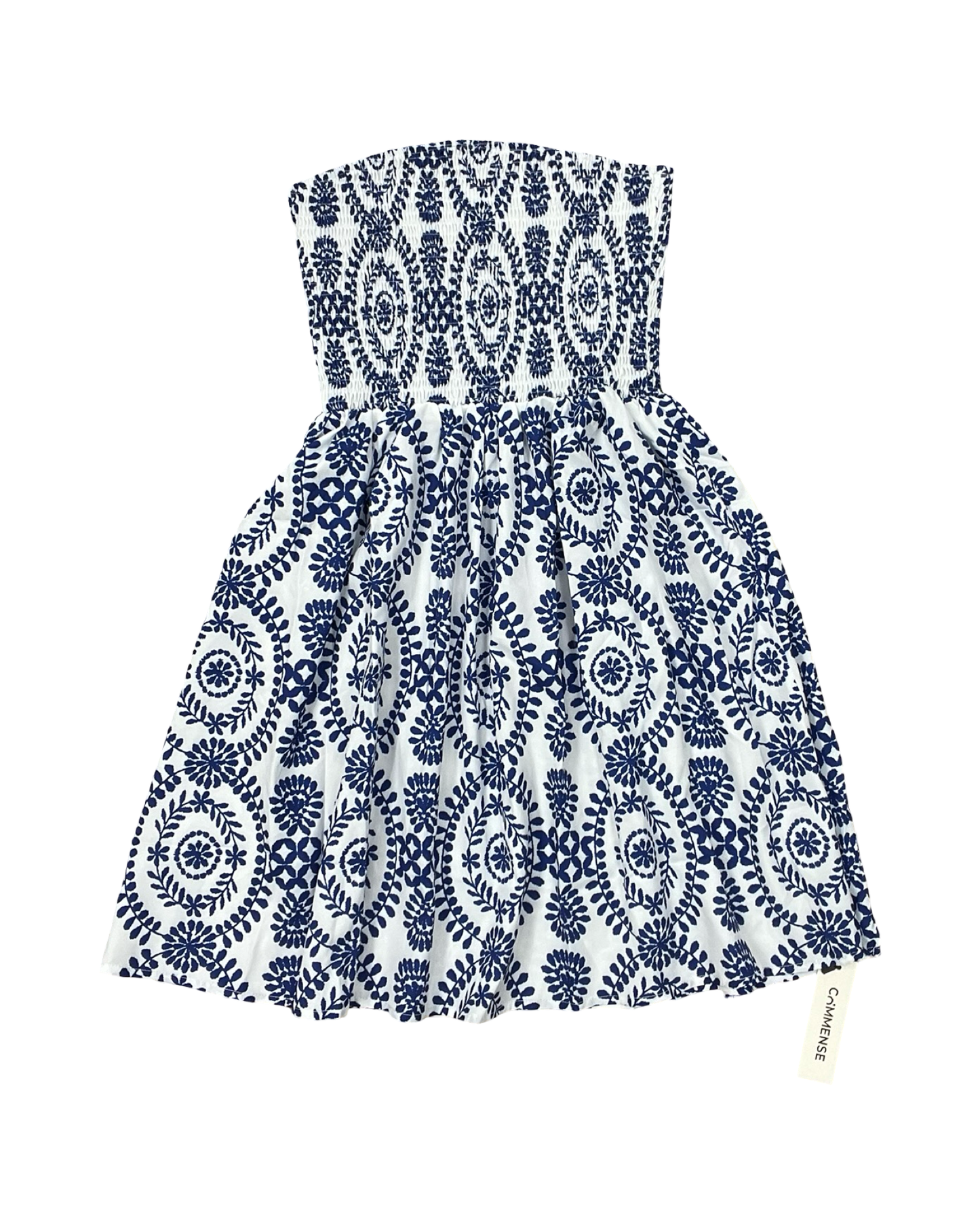 Dress Casual Short By Commense In Blue & White, Size:Xs