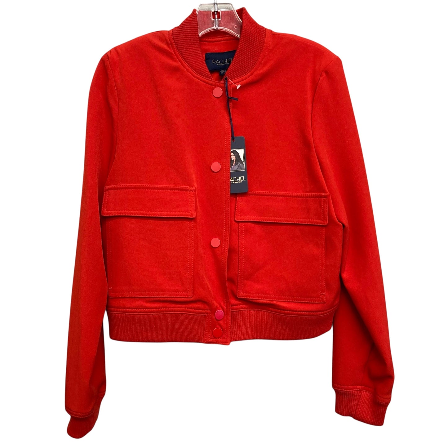 Jacket Moto By Rachel Roy In Red, Size:Xs