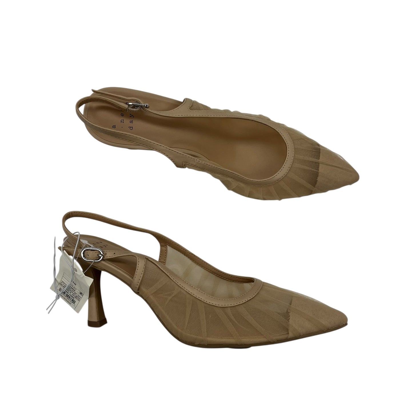 Shoes Heels Stiletto By A New Day In Tan, Size:10