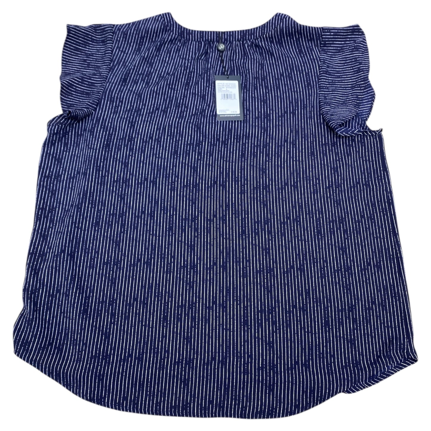 Top Ss By Adrianna Papell In Blue & White, Size:L