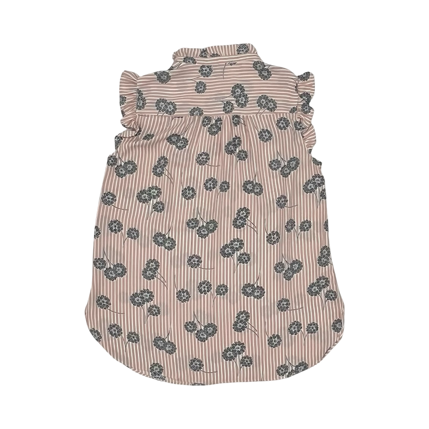 Blouse Ss By Loft In Grey & Pink, Size:Xs