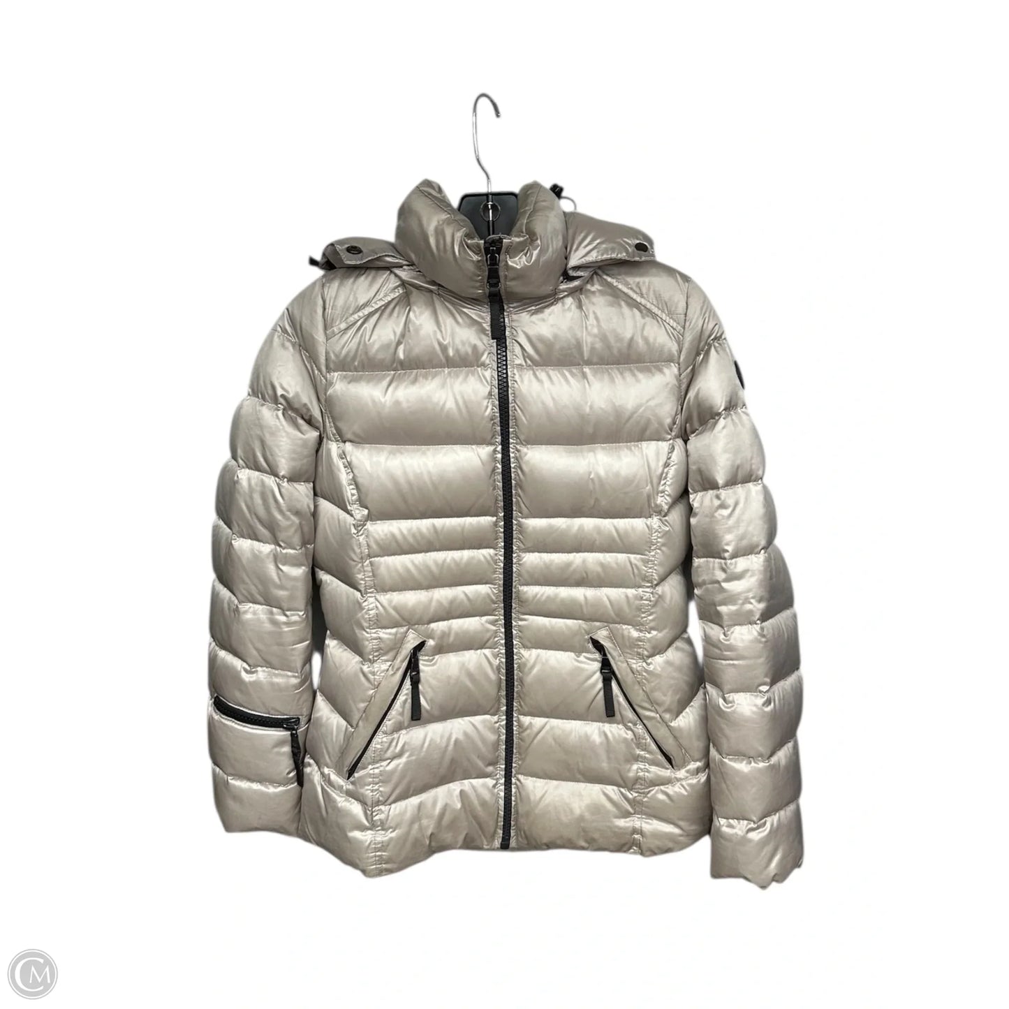 Jacket Puffer & Quilted By Andrew Marc In Gold, Size: S
