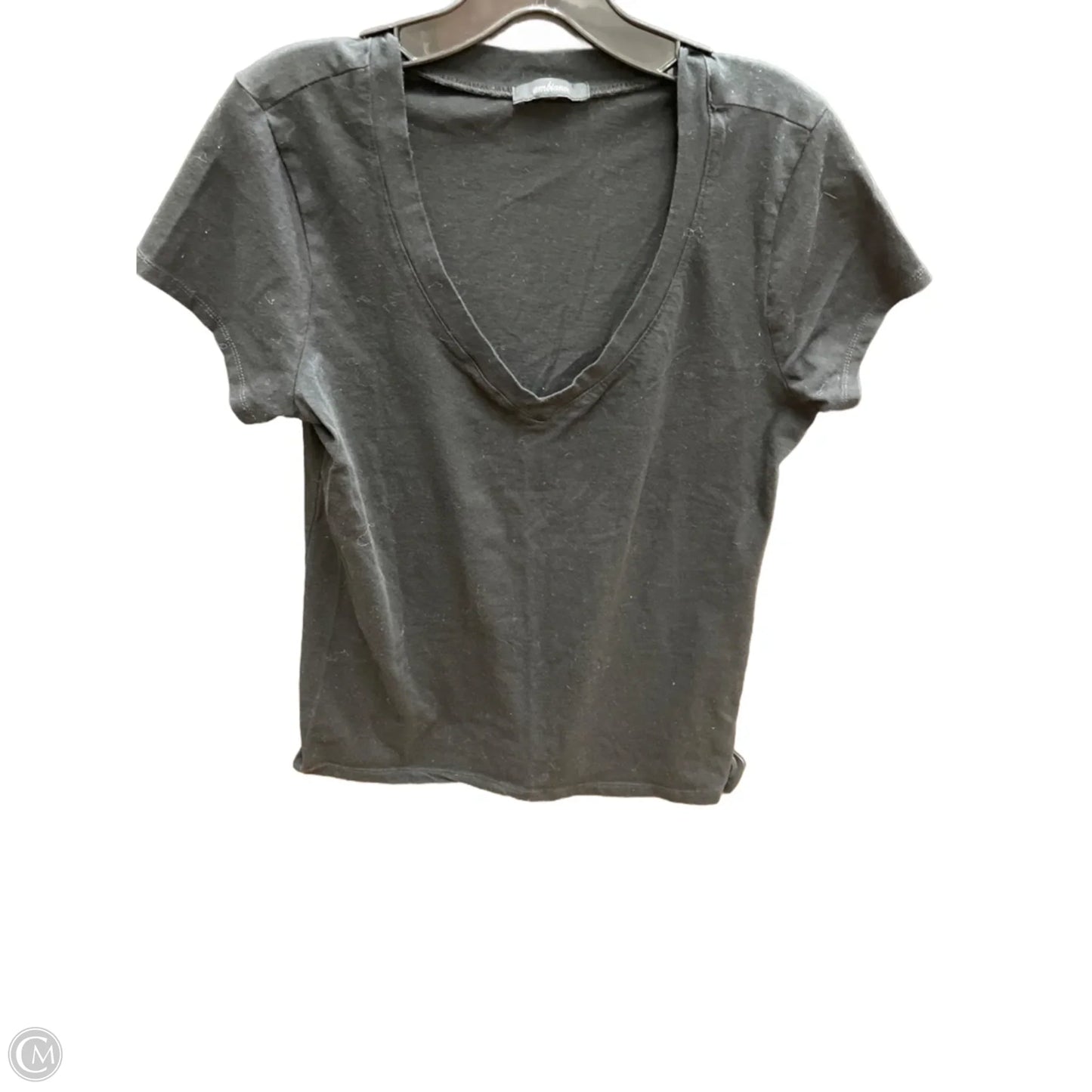 Top Short Sleeve Basic By Ambiance Apparel In Black, Size: 1x