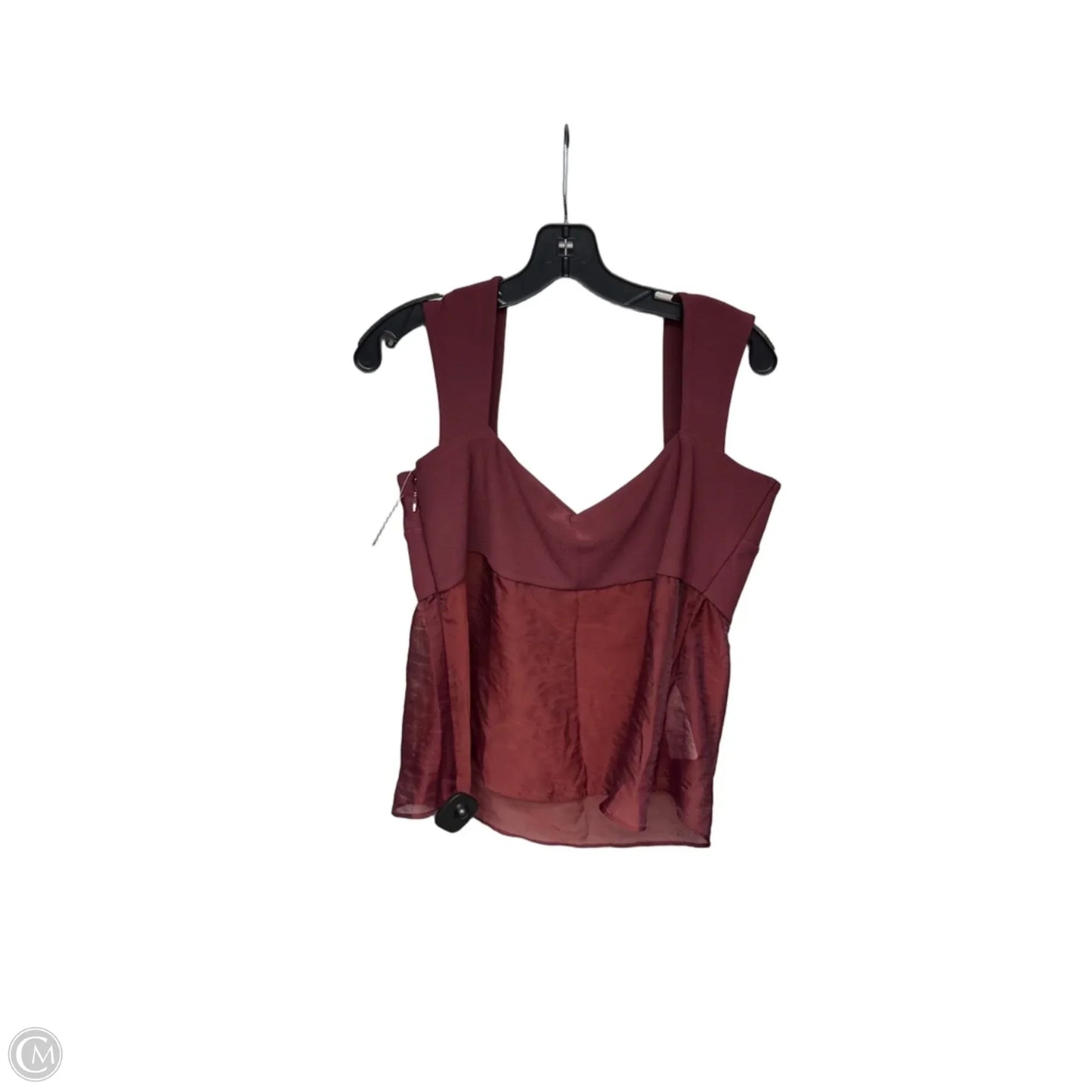 Top Sleeveless By Abercrombie And Fitch In Maroon, Size: Xl