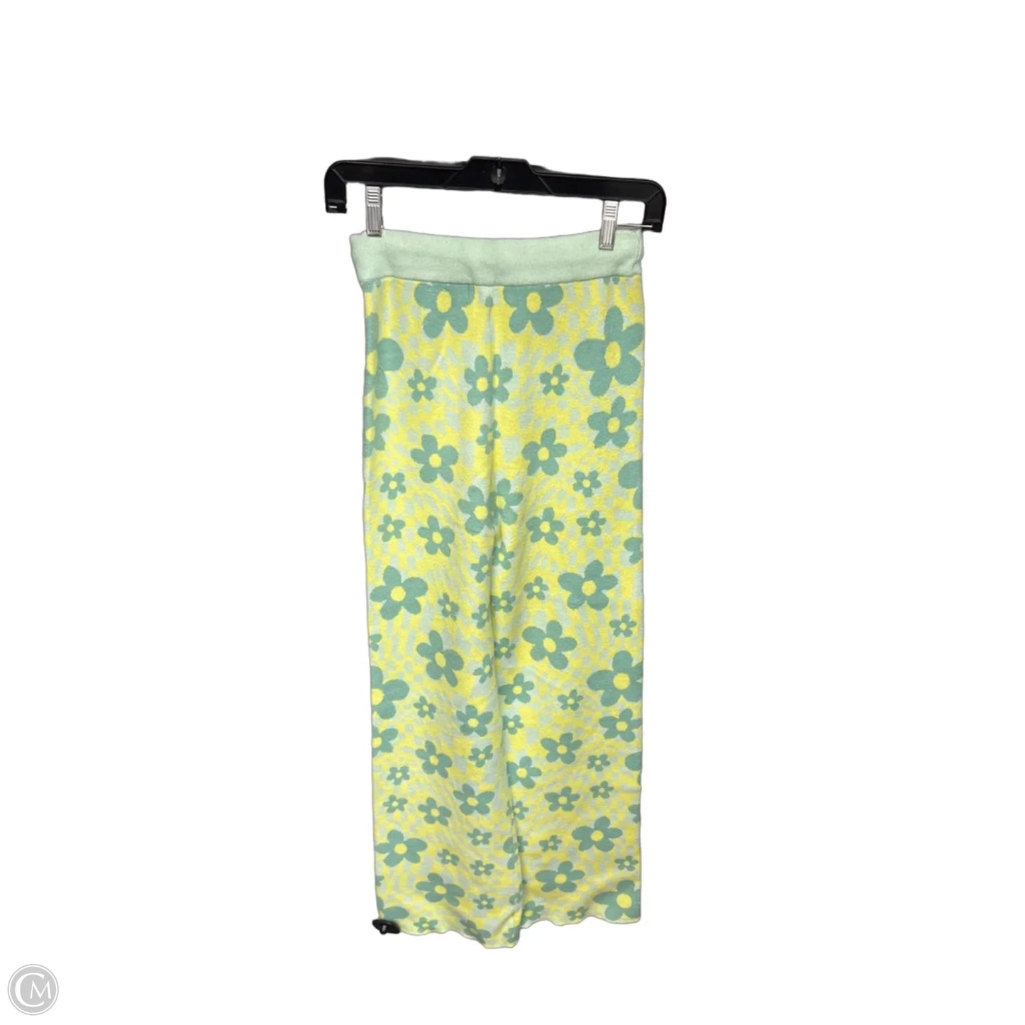 Pants Lounge By Altard State In Green & Yellow, Size: Xs