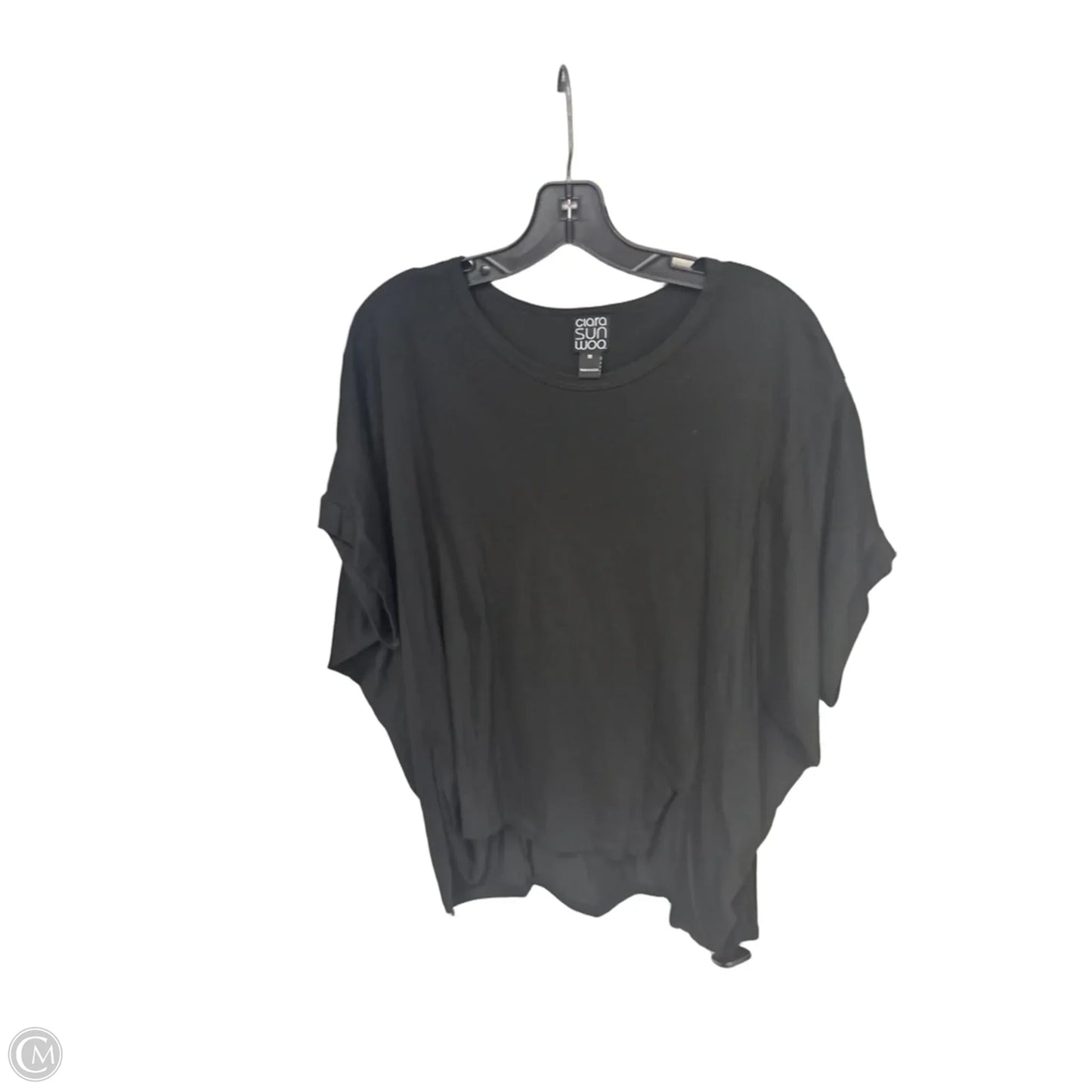 Top Short Sleeve By Clara Sun Woo In Black, Size: M