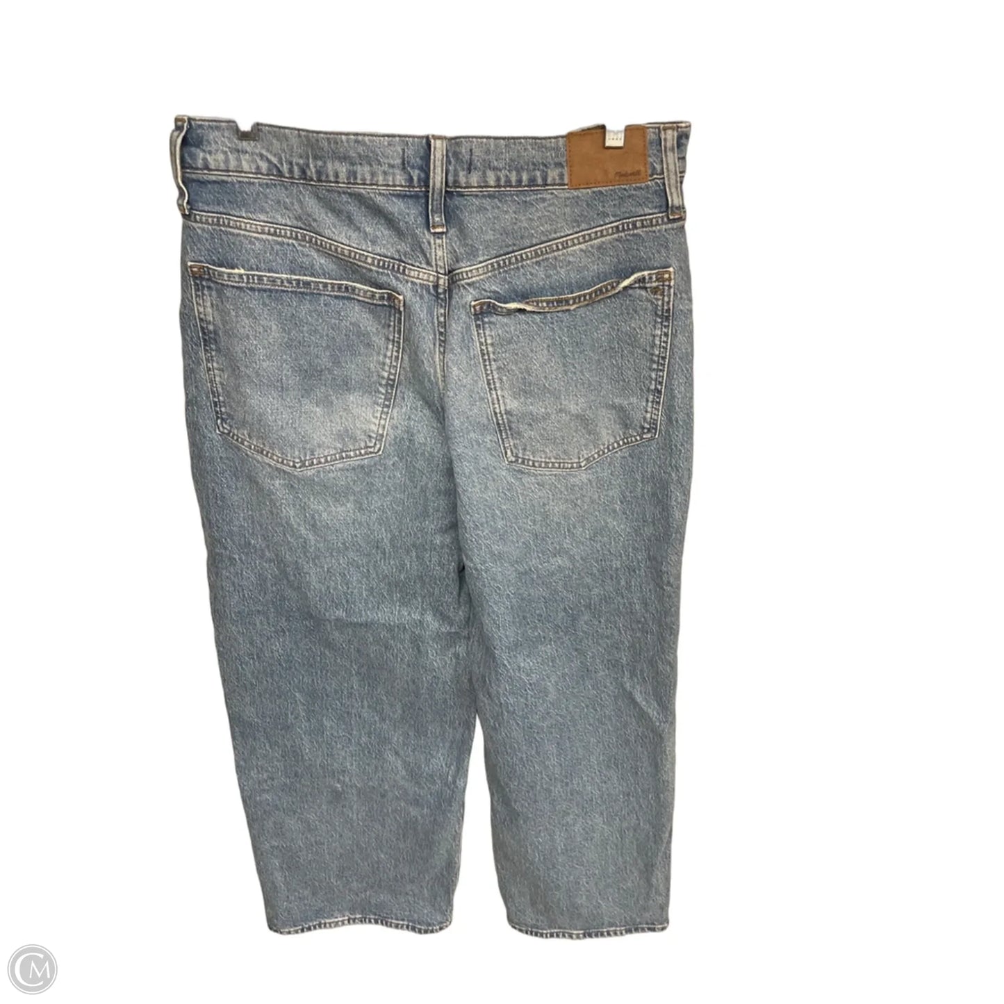 Jeans Wide Leg By Madewell In Blue Denim, Size: 10
