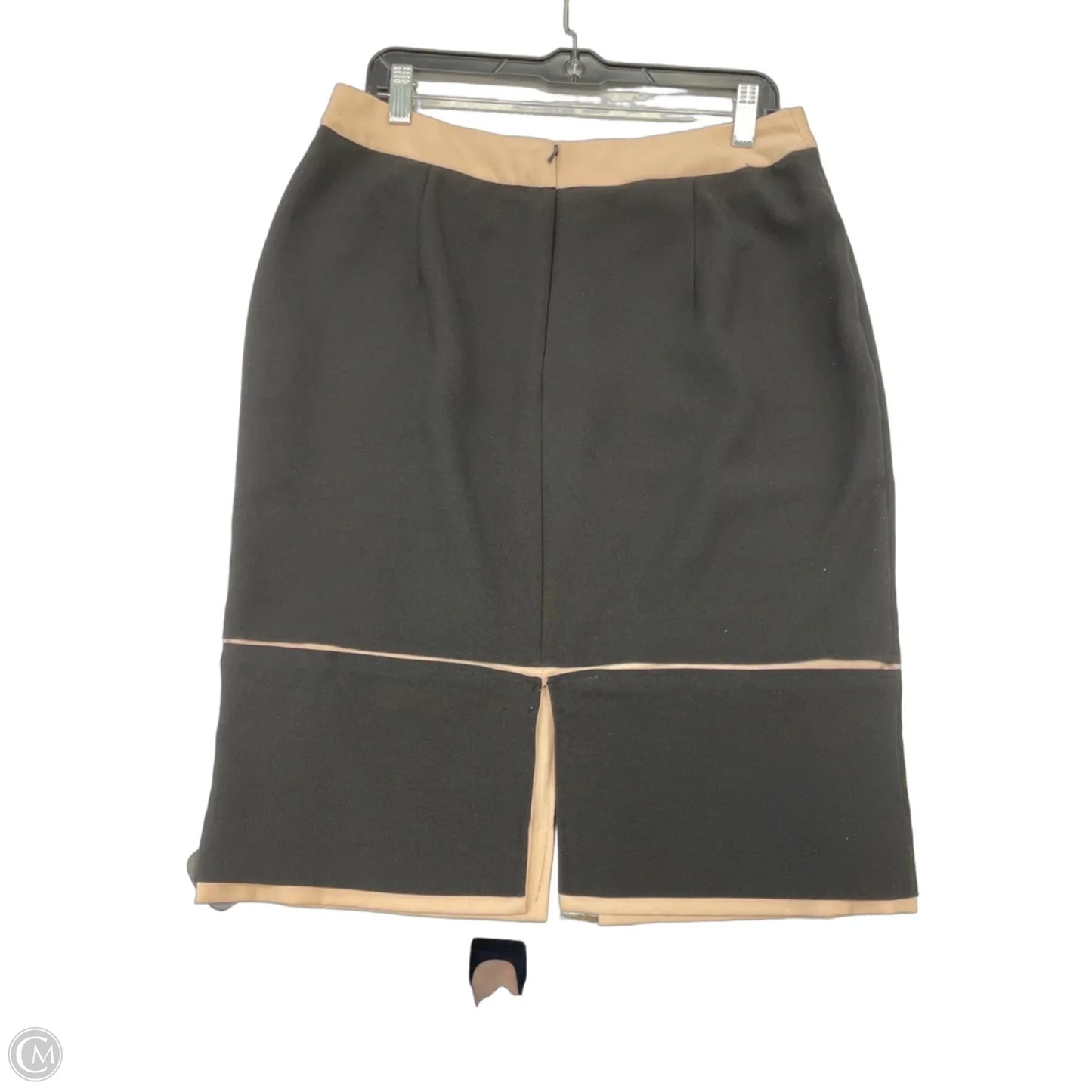 Skirt Midi By Clothes Mentor In Black & Cream, Size: 16