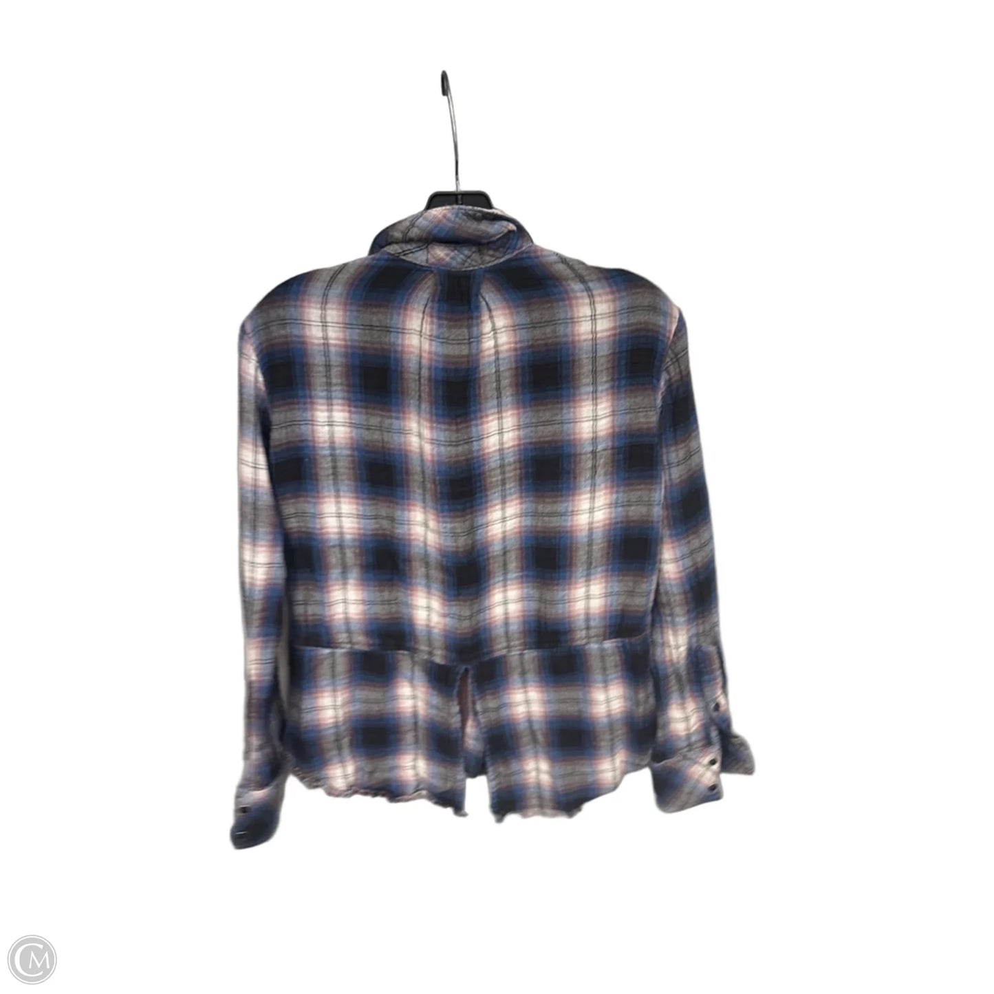 Top Long Sleeve By Cloth & Stone In Plaid Pattern, Size: Xs