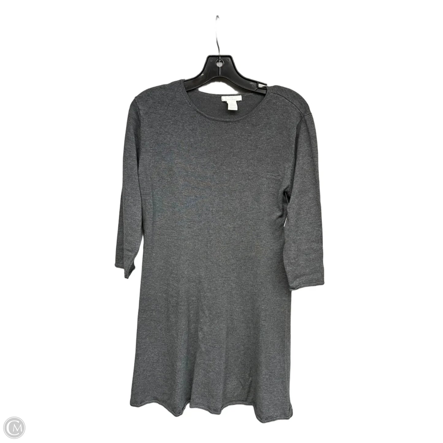 Dress Casual Midi By H&m In Grey, Size: L