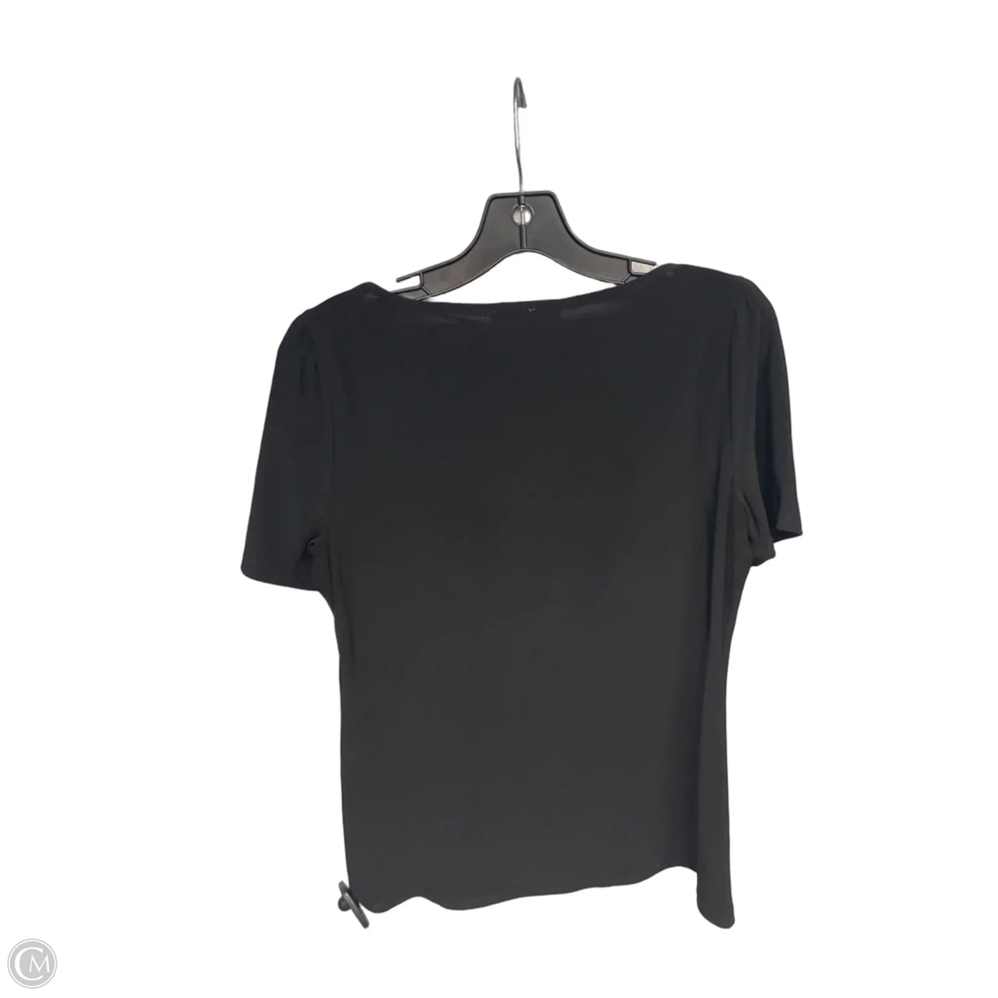 Top Short Sleeve By White House Black Market In Black, Size: M