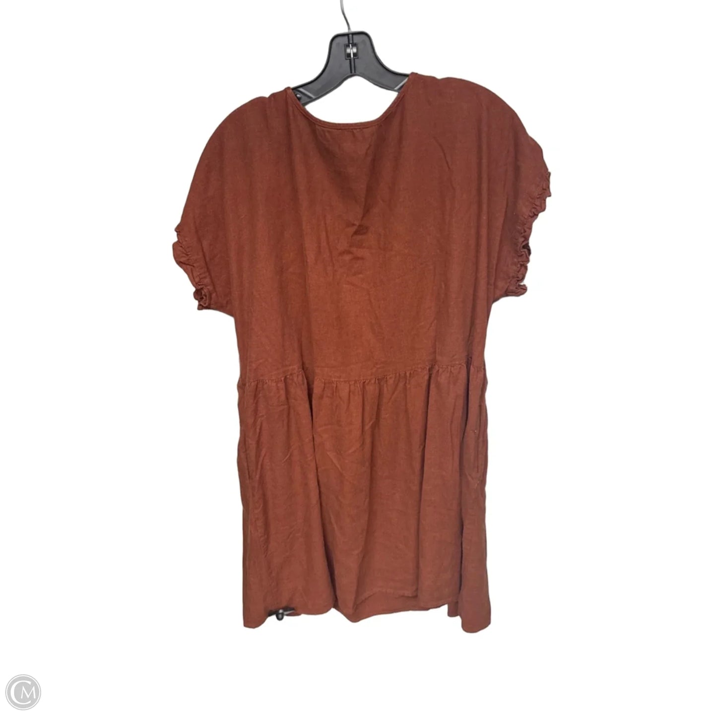 Dress Casual Midi By Sonoma In Orange, Size: Xl