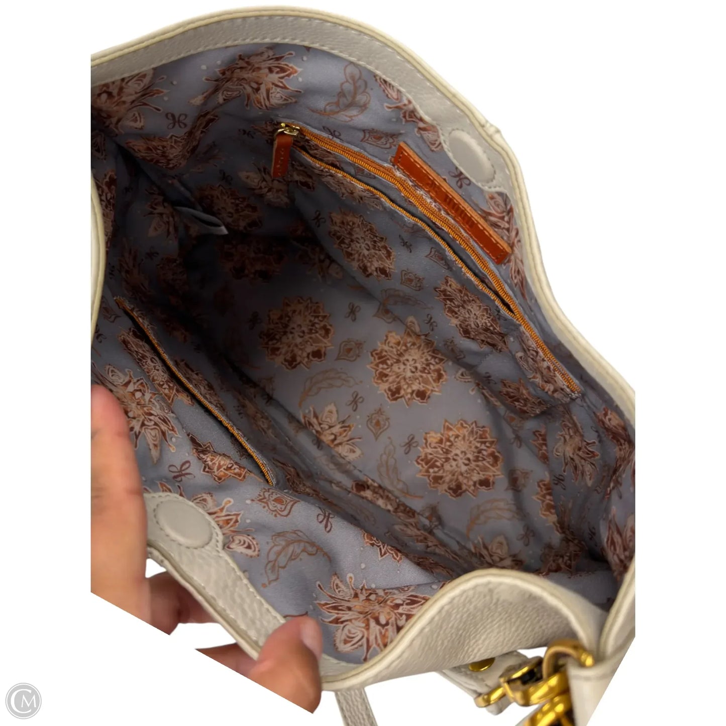Handbag Leather By Hobo Intl, Size: Large