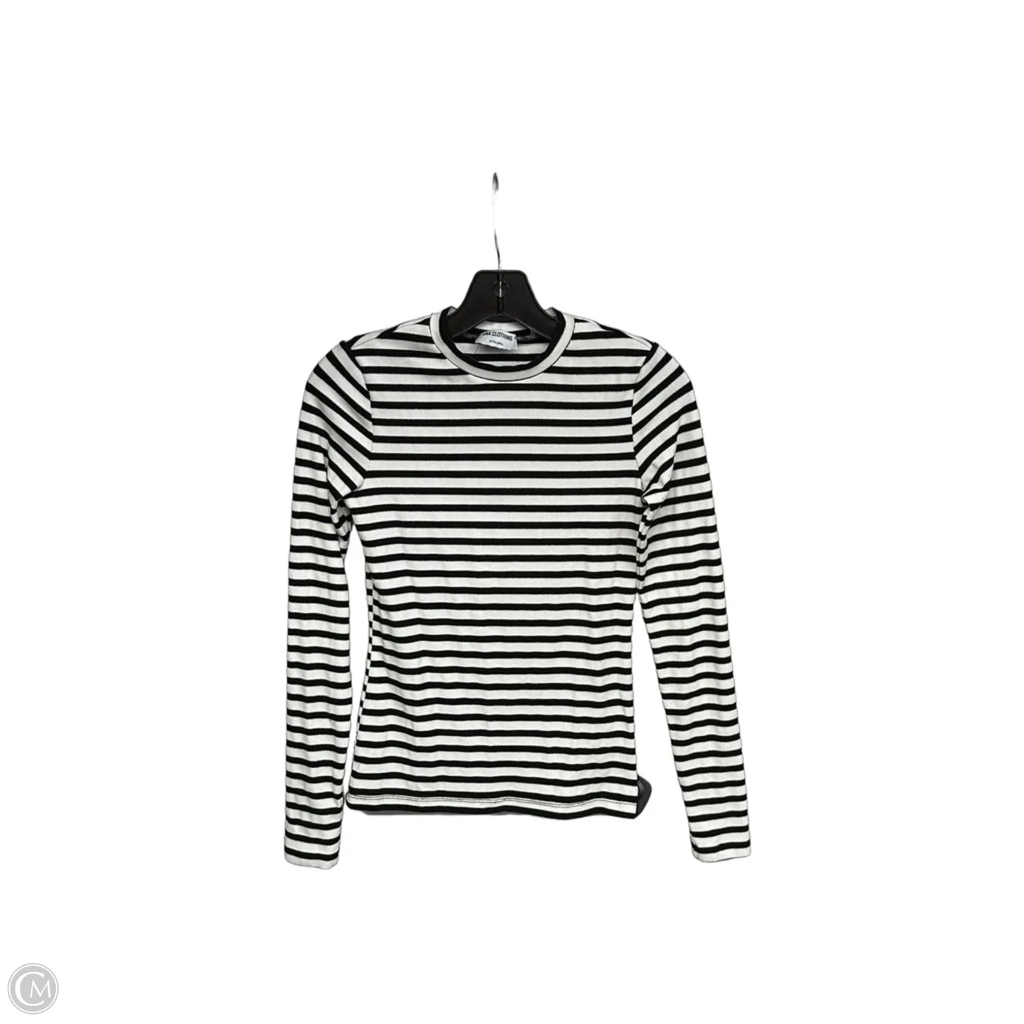 Top Long Sleeve By Lna In Black & White, Size: Xs