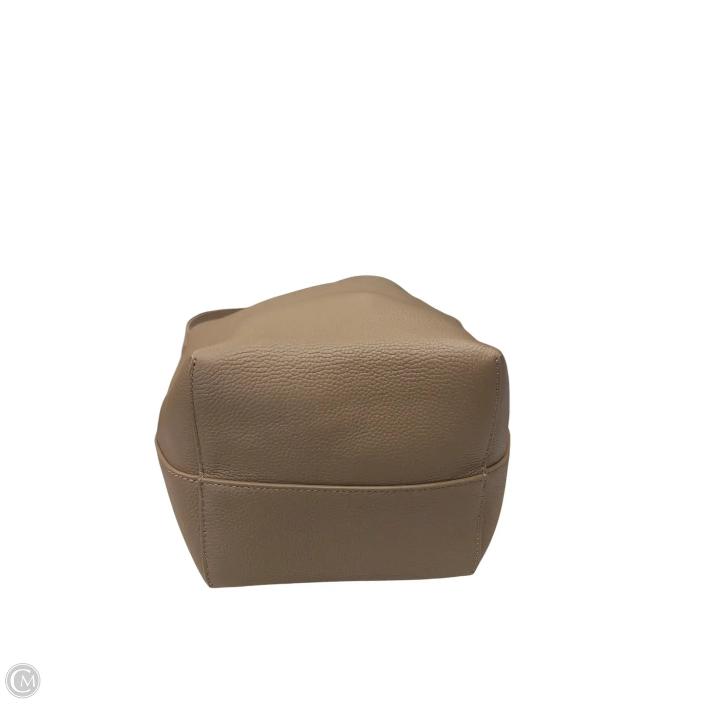 Handbag Leather By Quince, Size: Medium