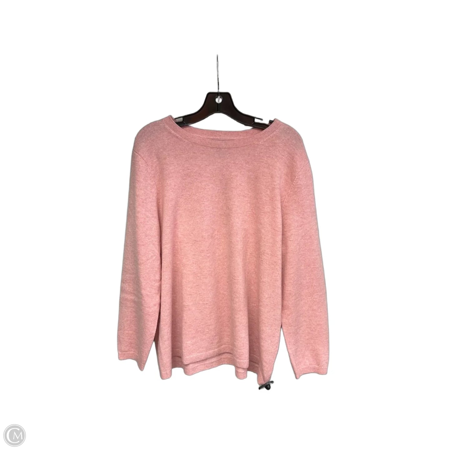 Sweater Cashmere By Lands End In Pink, Size: 1x