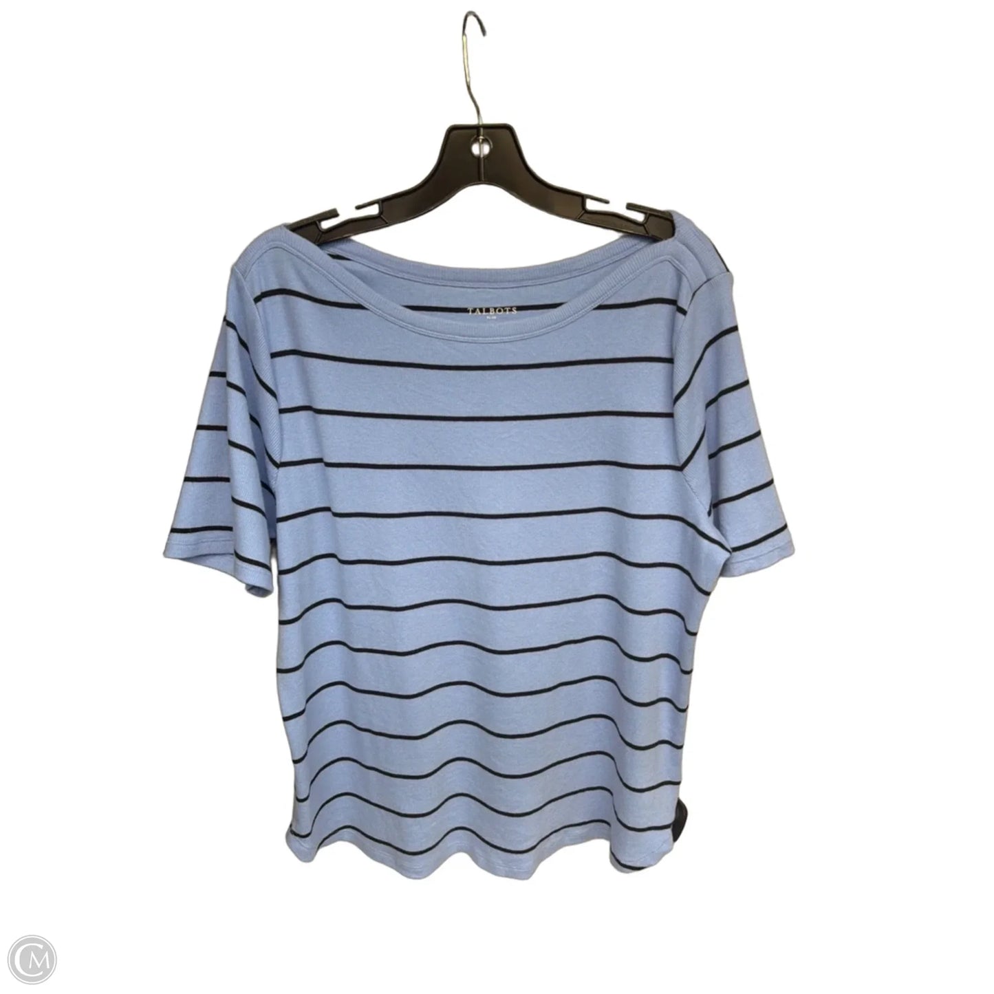 Top Short Sleeve By Talbots In Blue, Size: 2x