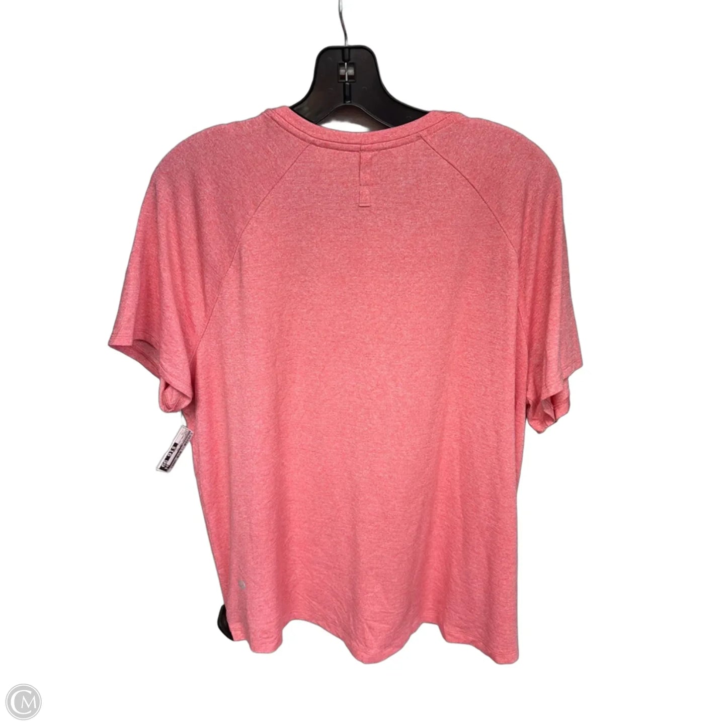 Athletic Top Short Sleeve By Lululemon In Pink, Size: L