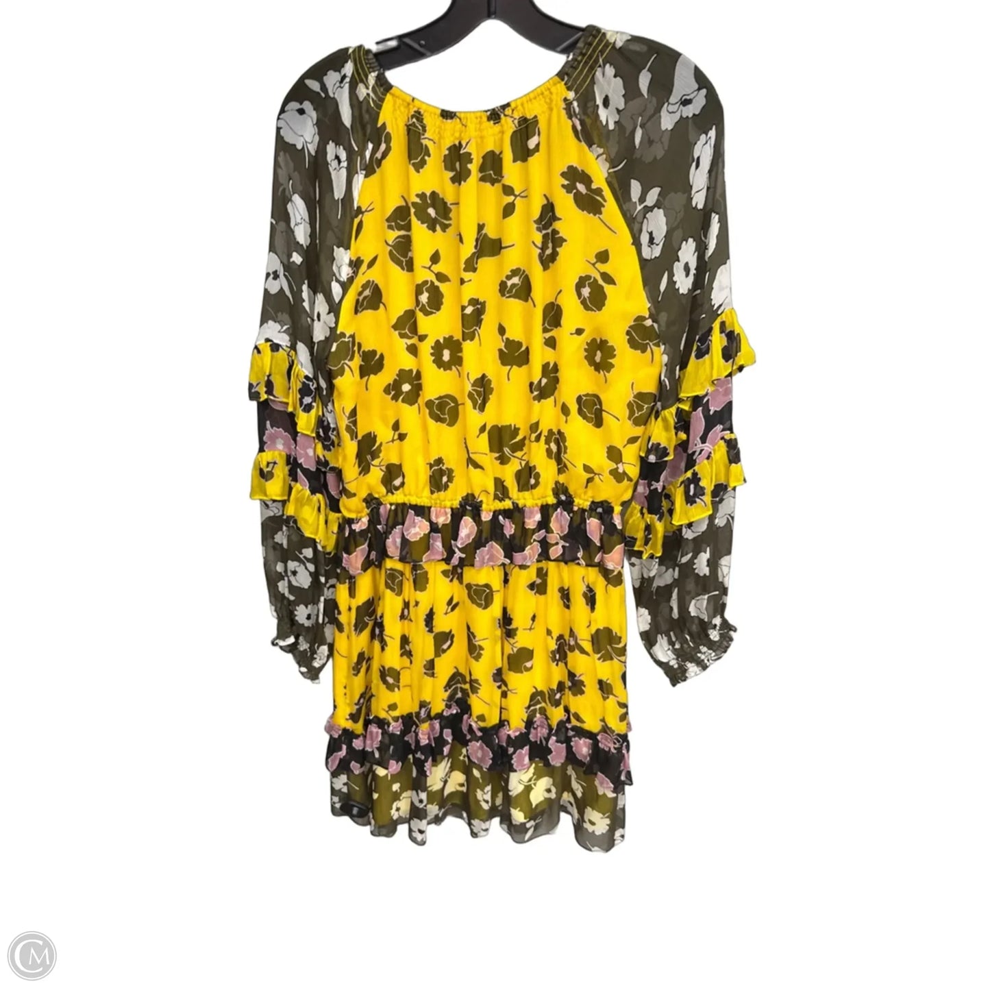 Dress Designer By Diane Von Furstenberg In Yellow, Size: M