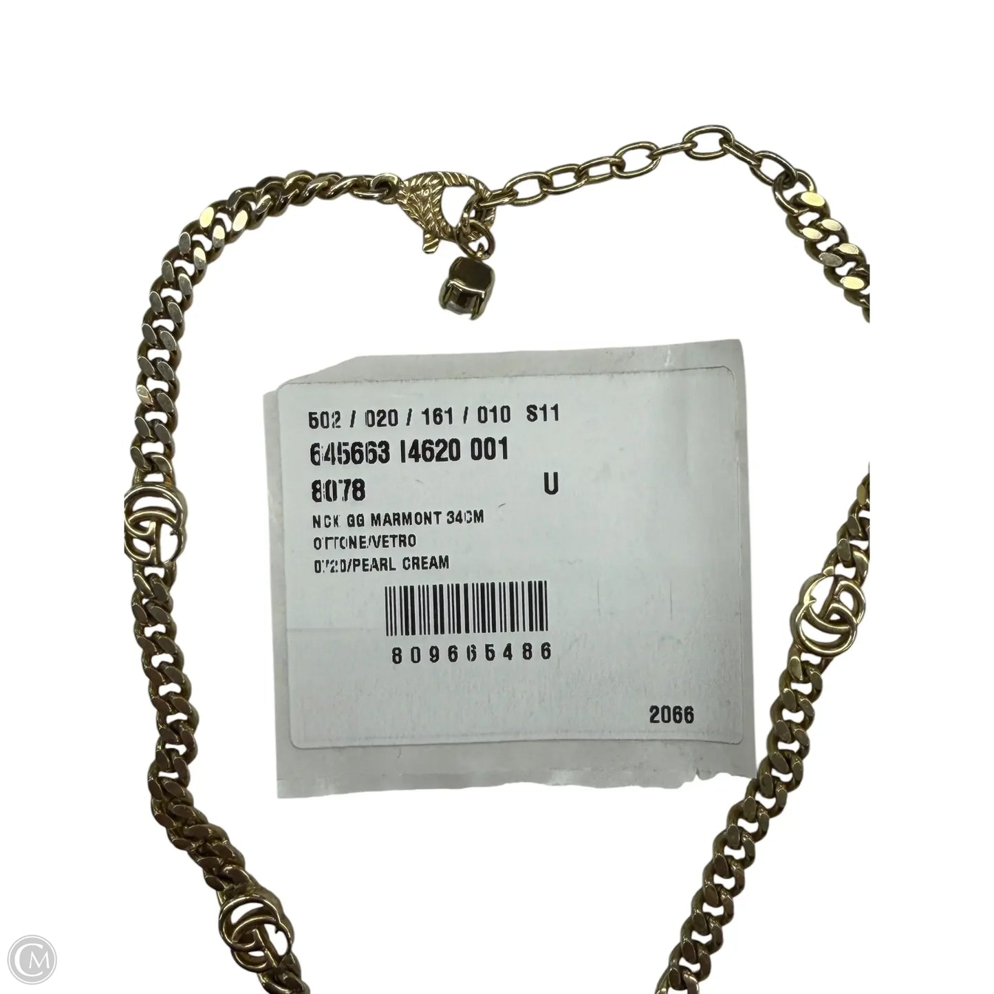Necklace Luxury Designer By Gucci