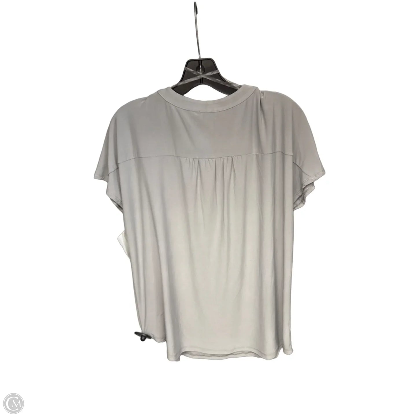 Top Short Sleeve By Jones New York In Grey, Size: L