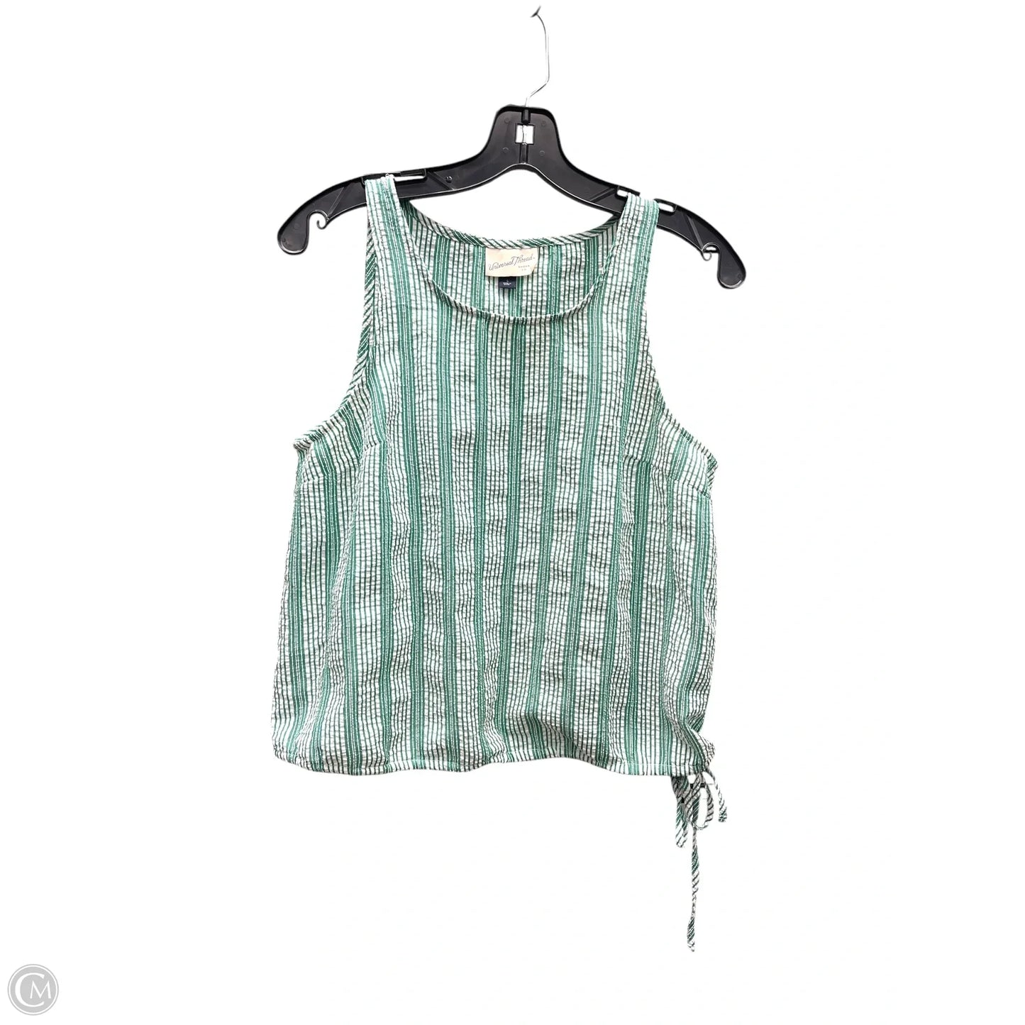 Top Sleeveless By Universal Thread In Green & White, Size: S