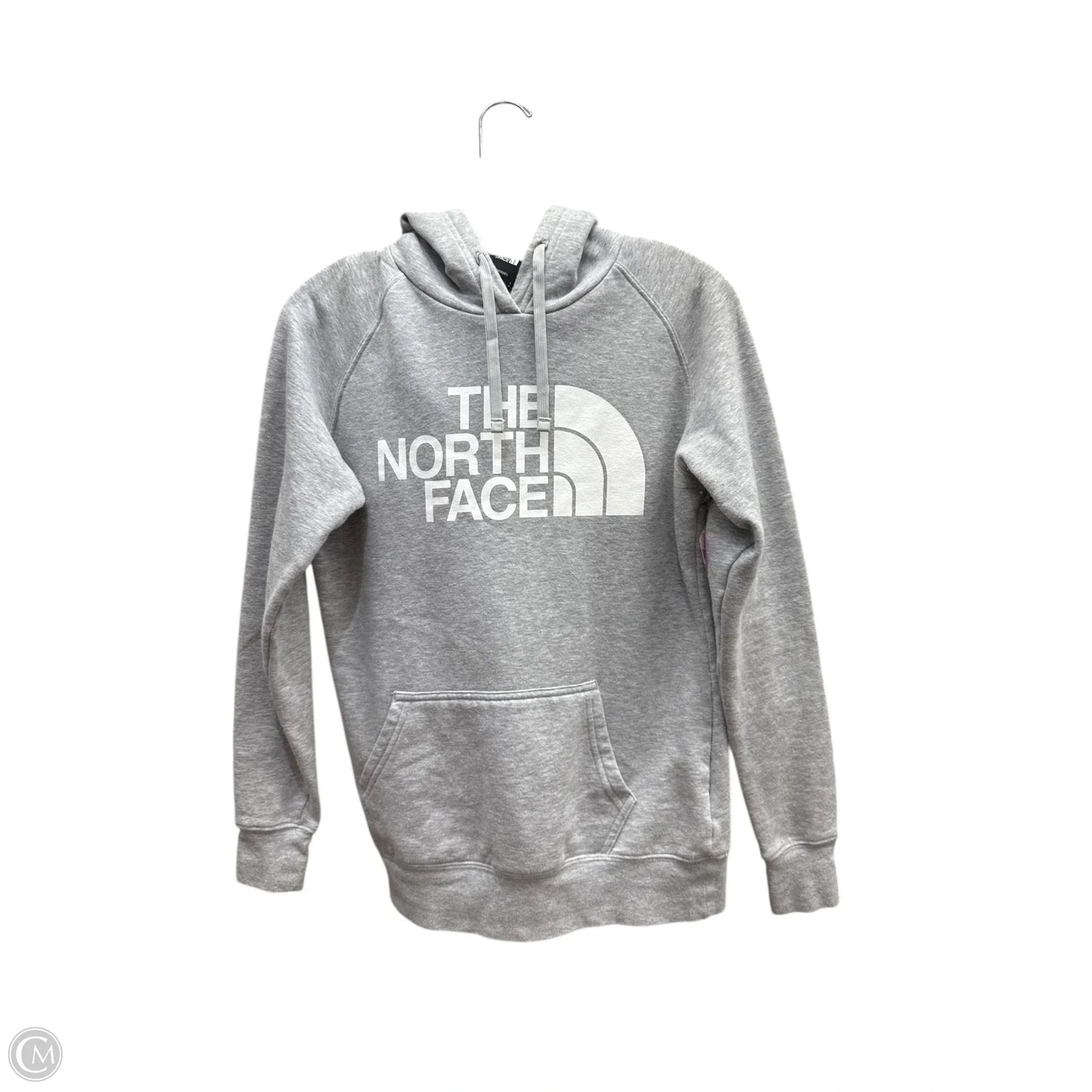 Athletic Sweatshirt Hoodie By The North Face In Grey, Size: S
