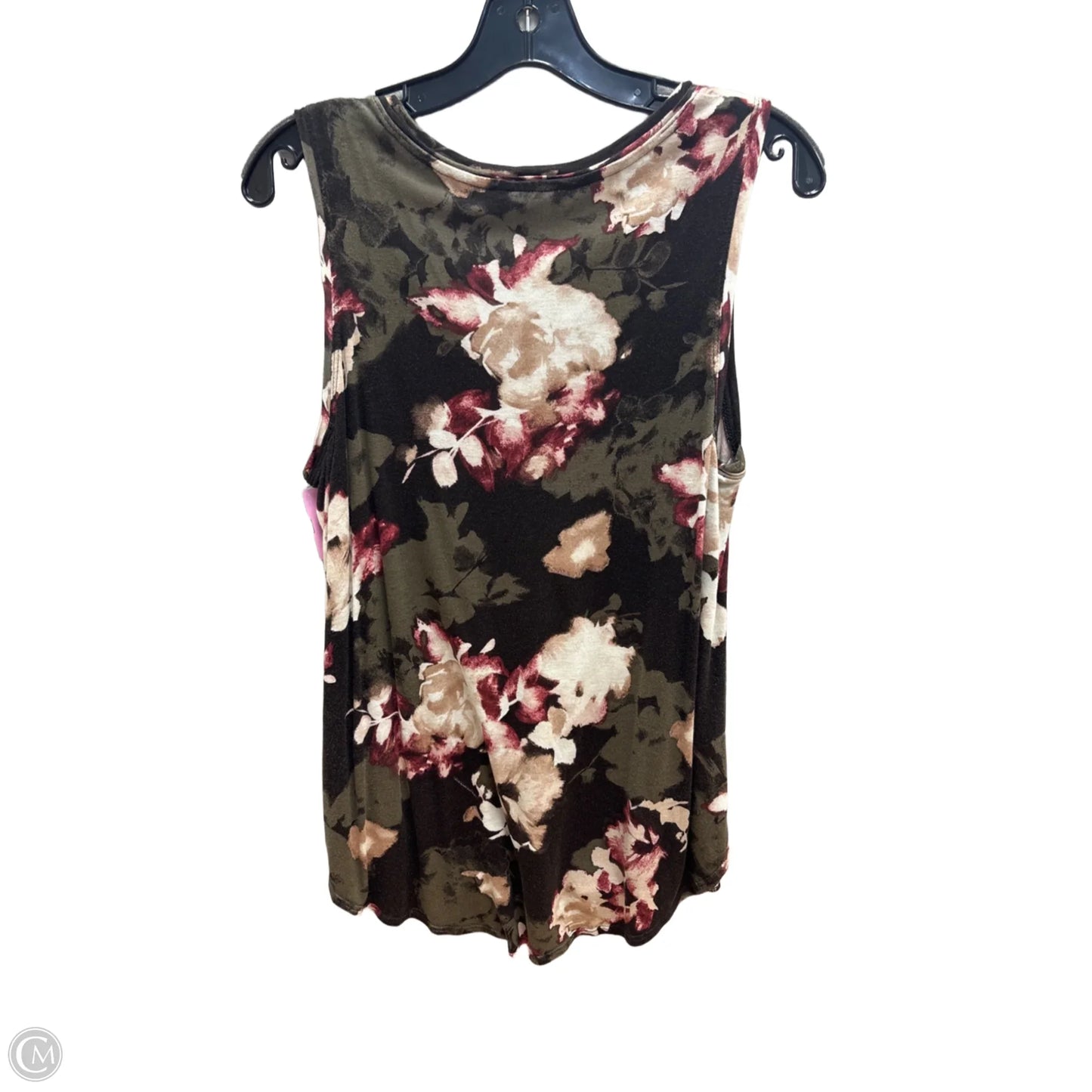 Top Sleeveless By Simply Vera In Brown, Size: S