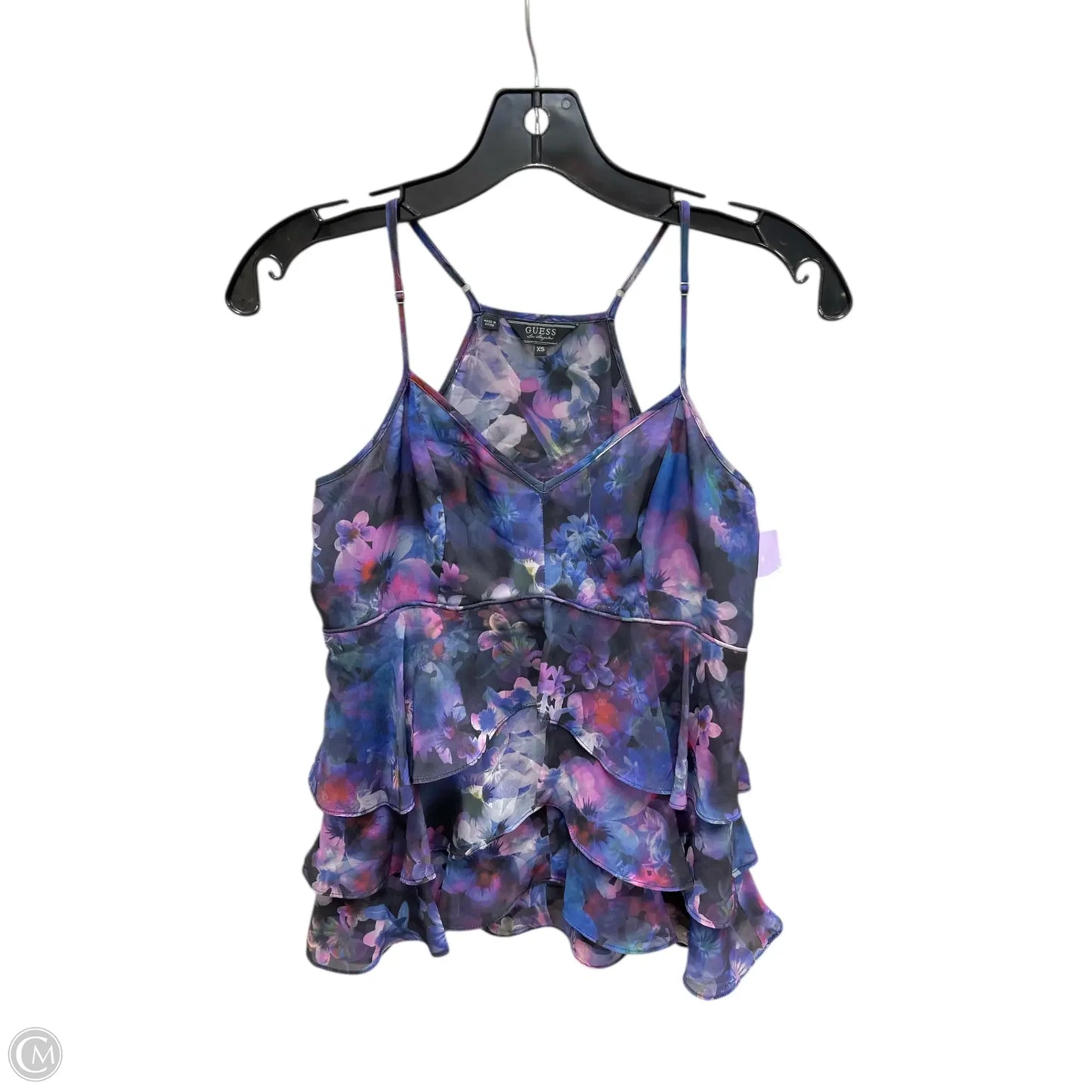 Top Sleeveless By Guess In Purple, Size: Xs