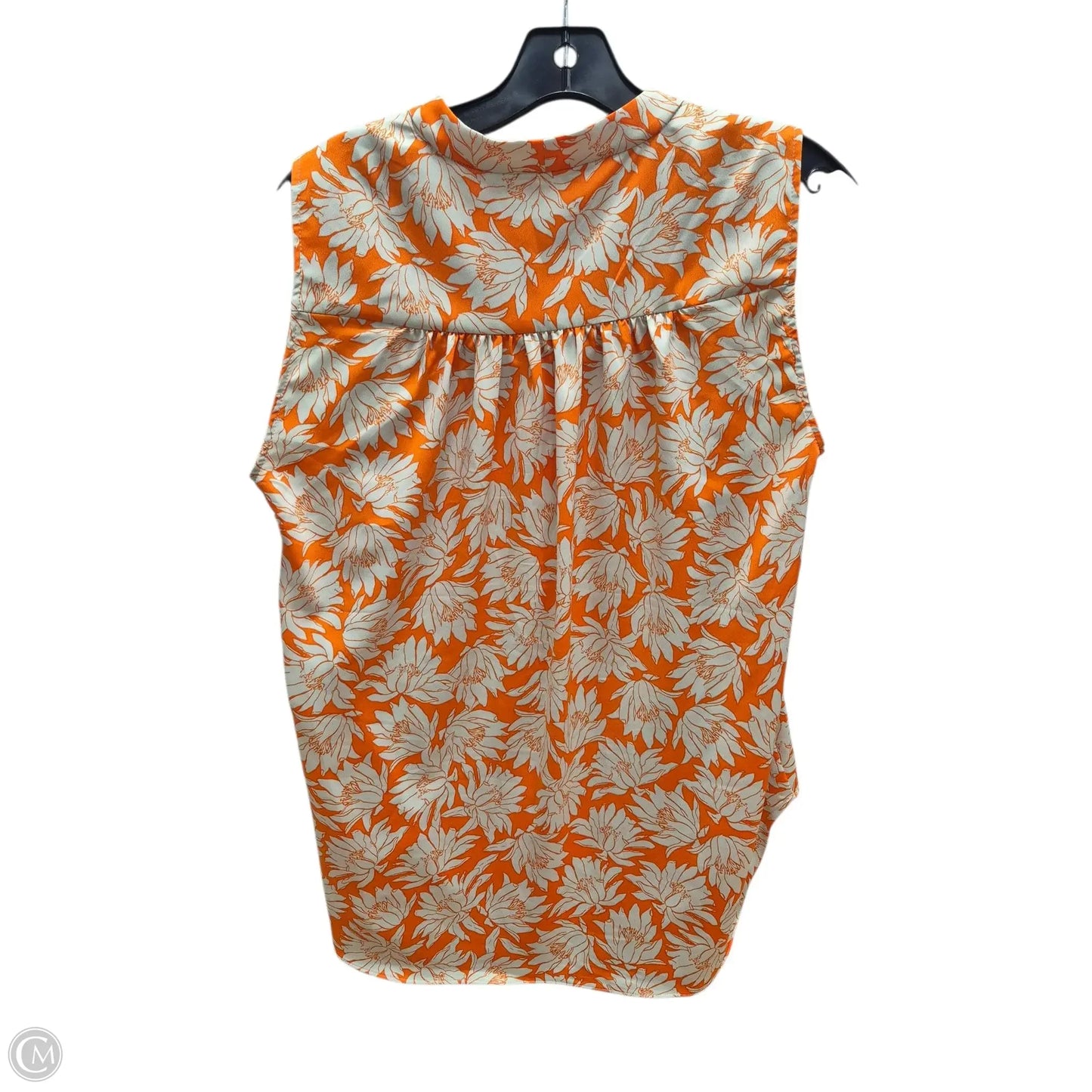 Top Sleeveless By Alfani In Orange, Size: L