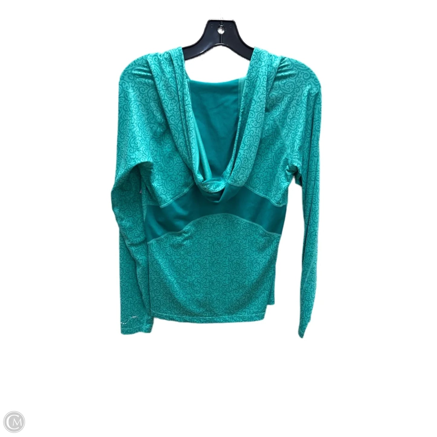 Athletic Top Long Sleeve Hoodie By Rei In Green, Size: M