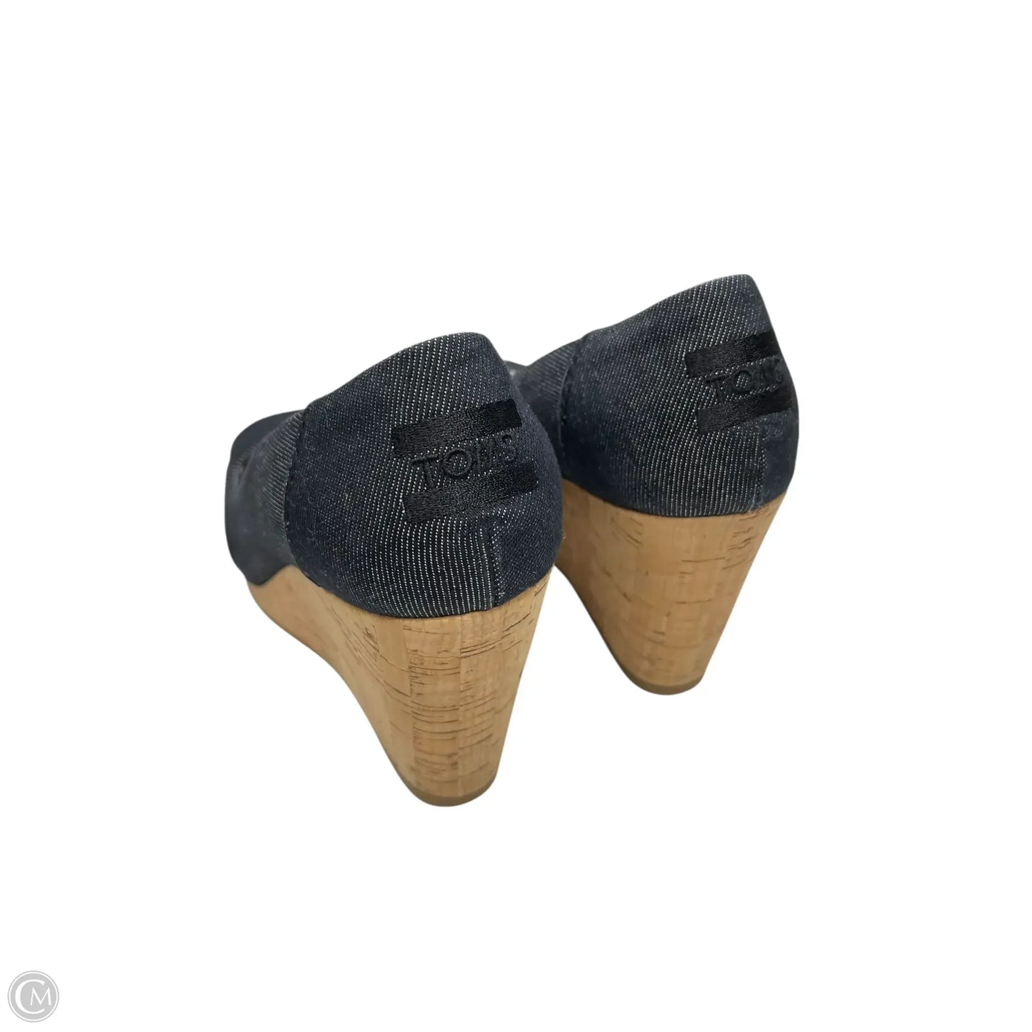 Shoes Heels Wedge By Toms In Black, Size: 5.5