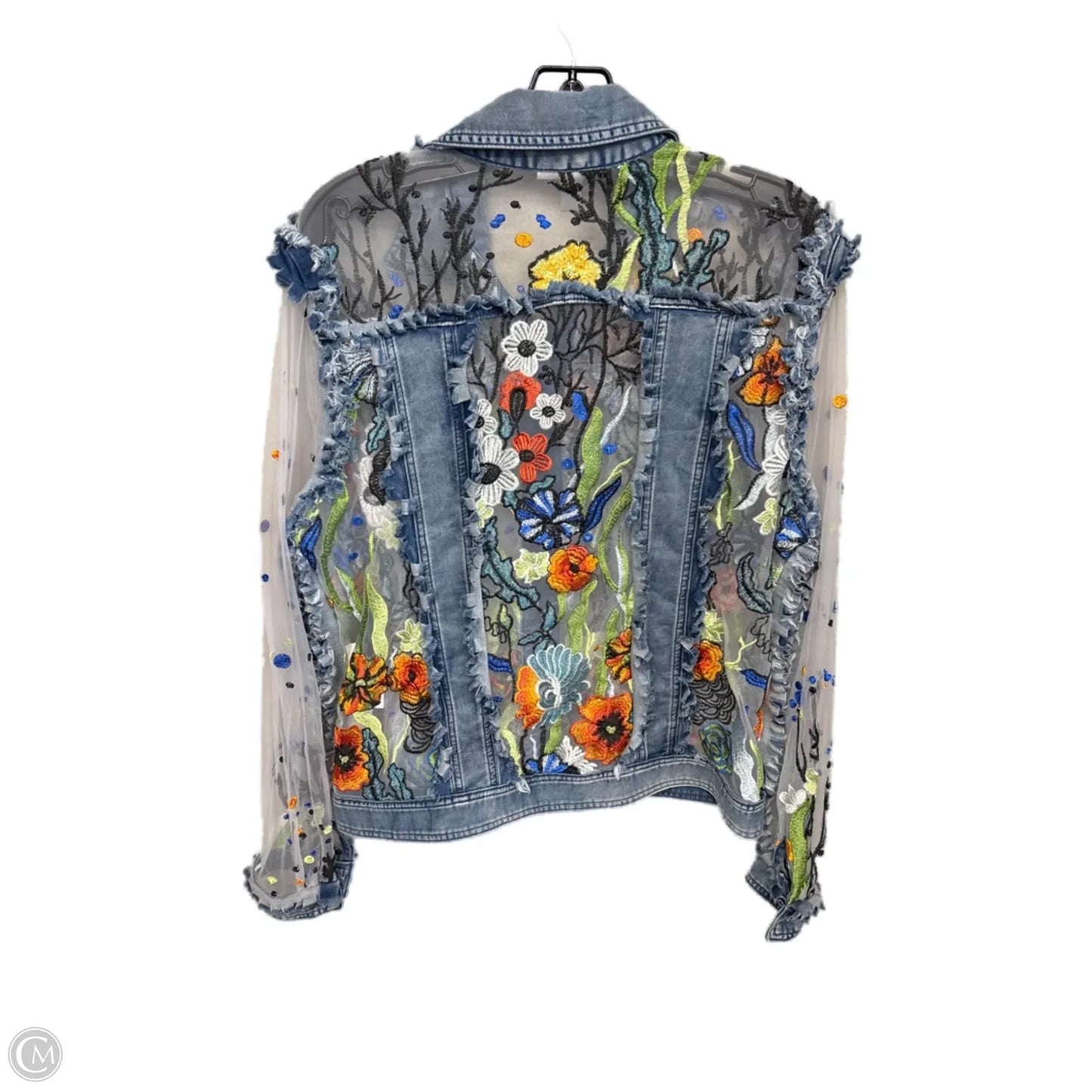 Jacket Denim By Clothes Mentor In Blue, Size: M