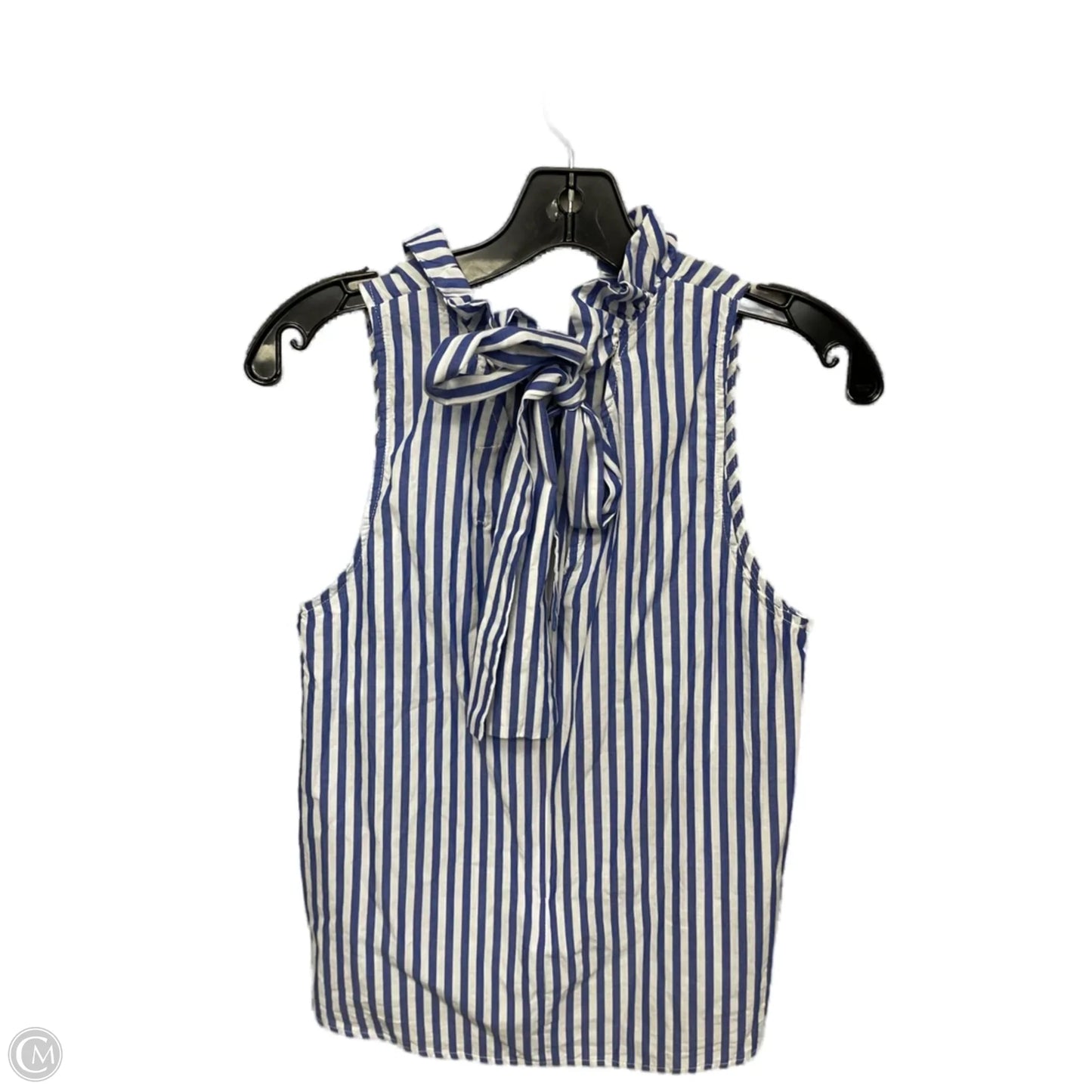 Top Sleeveless By Clothes Mentor In Blue & White, Size: Xs