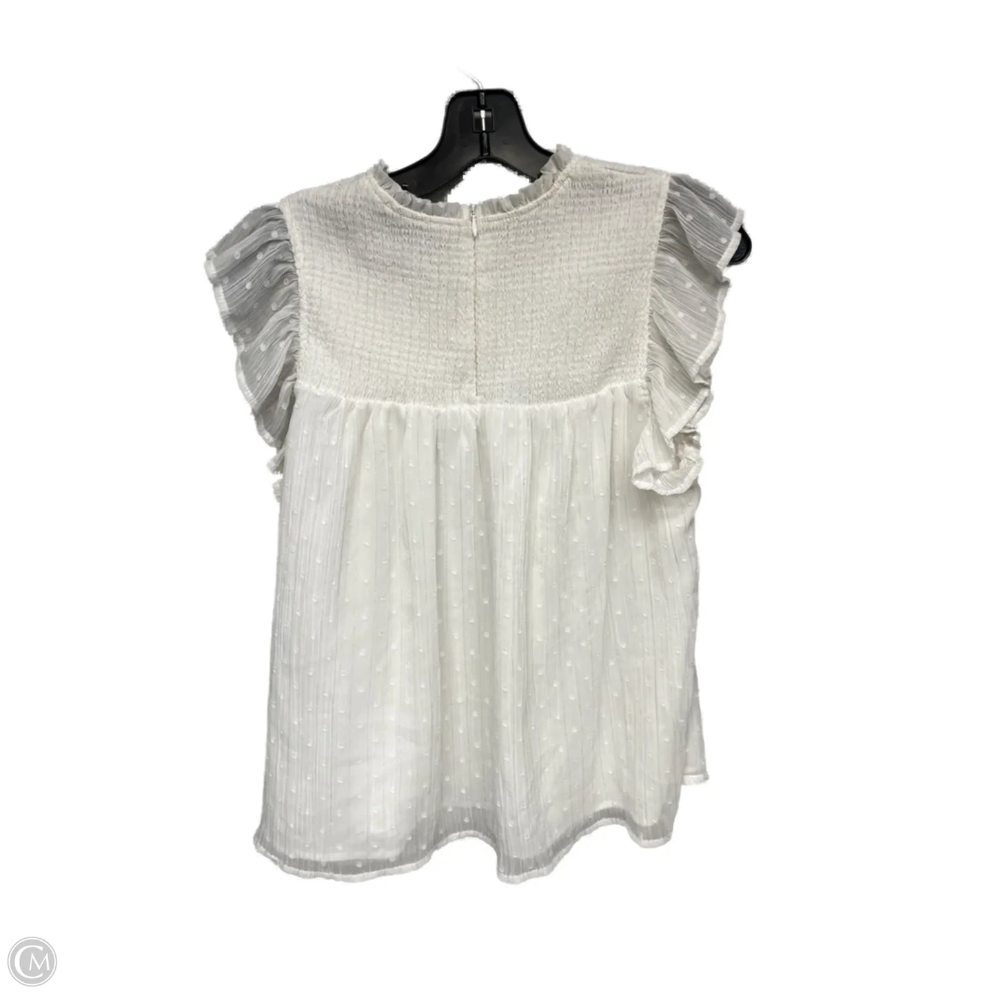 Top Sleeveless By Aqua In White, Size: S
