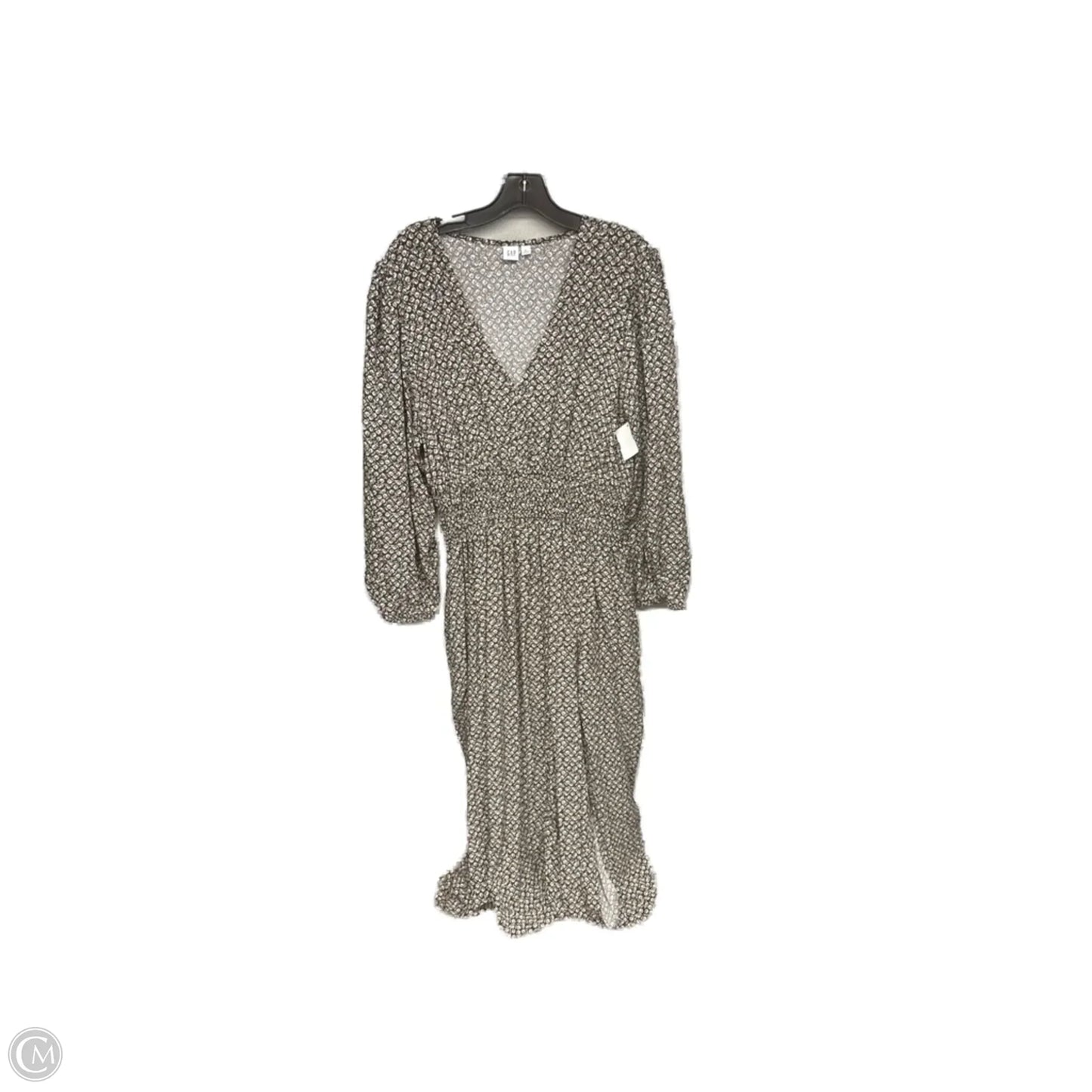 Dress Casual Maxi By Gap In Brown & Cream, Size: Xl