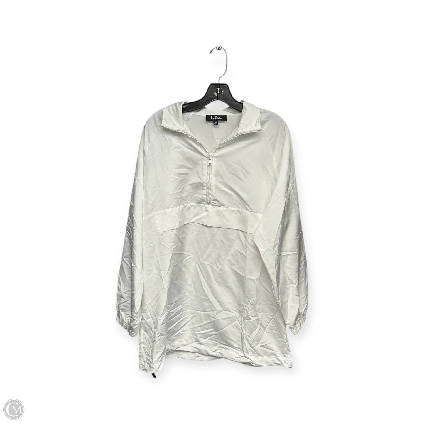 Jacket Windbreaker By Lulus In White, Size: M
