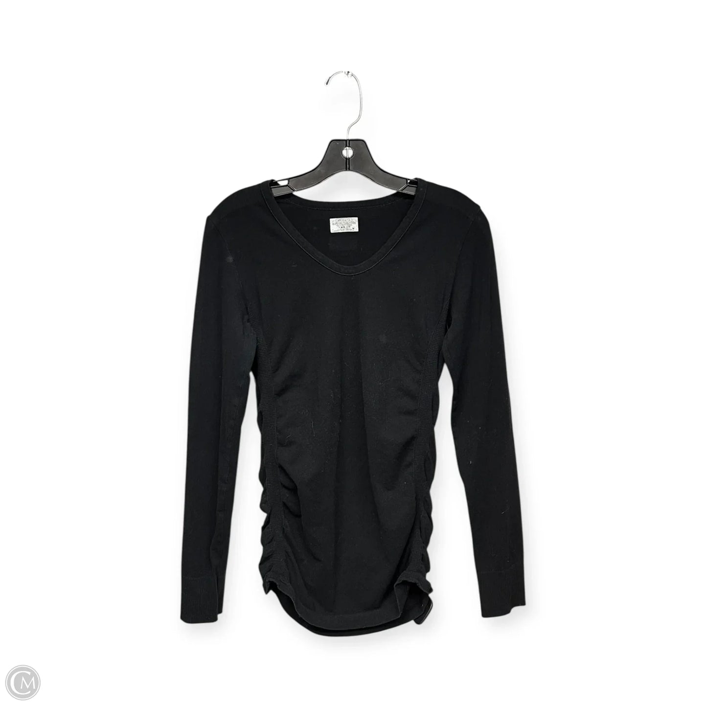 Athletic Top Long Sleeve Crewneck By Athleta In Black, Size: M