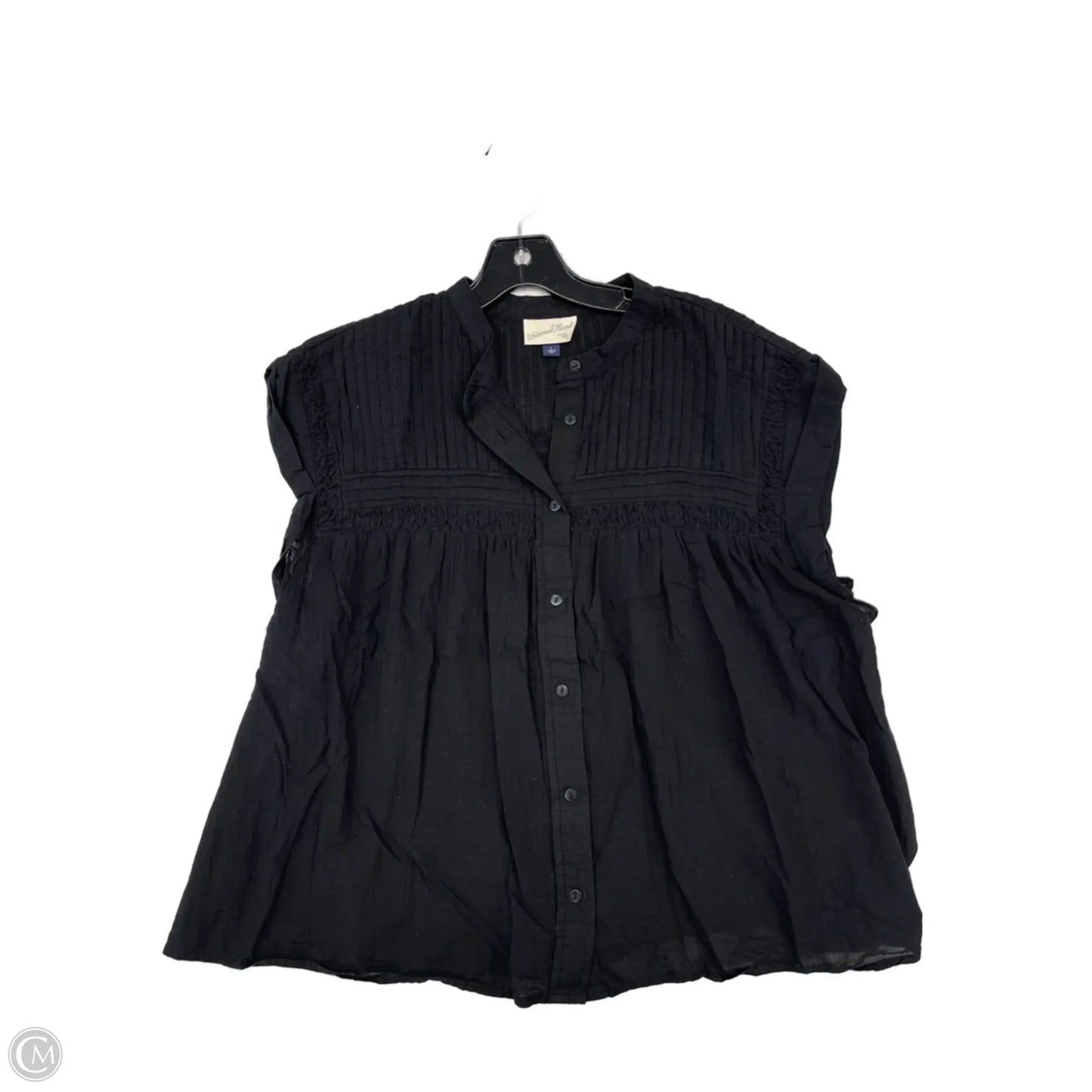 Top Short Sleeve By Universal Thread In Black, Size: L