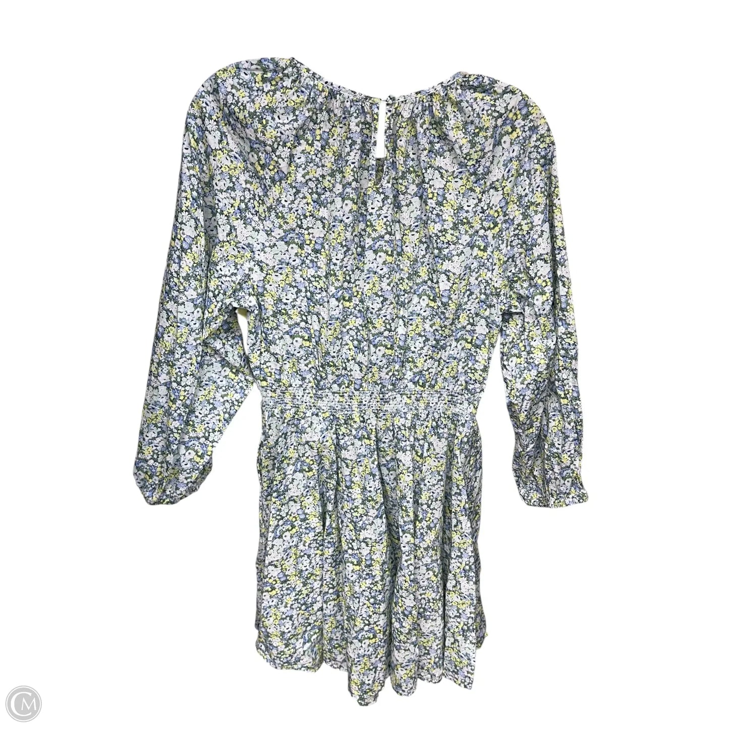 Dress Casual Midi By J. Crew In Blue & Green, Size: M