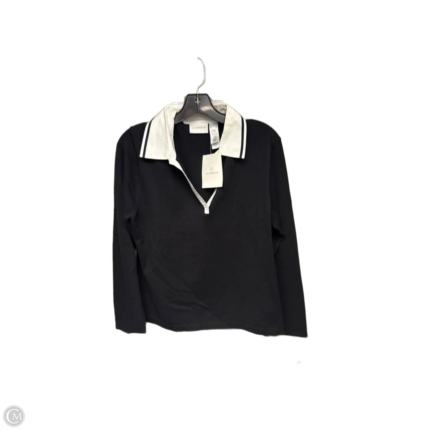 Top Long Sleeve By Liz Claiborne In Black, Size: L
