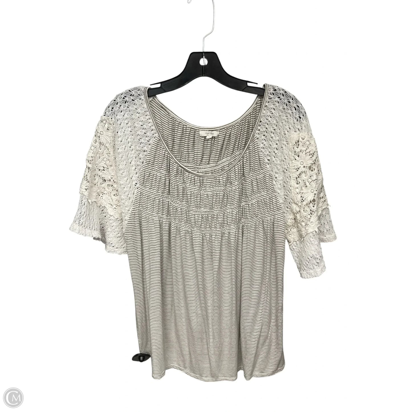 Top Short Sleeve By Maurices In Pink, Size: 2x