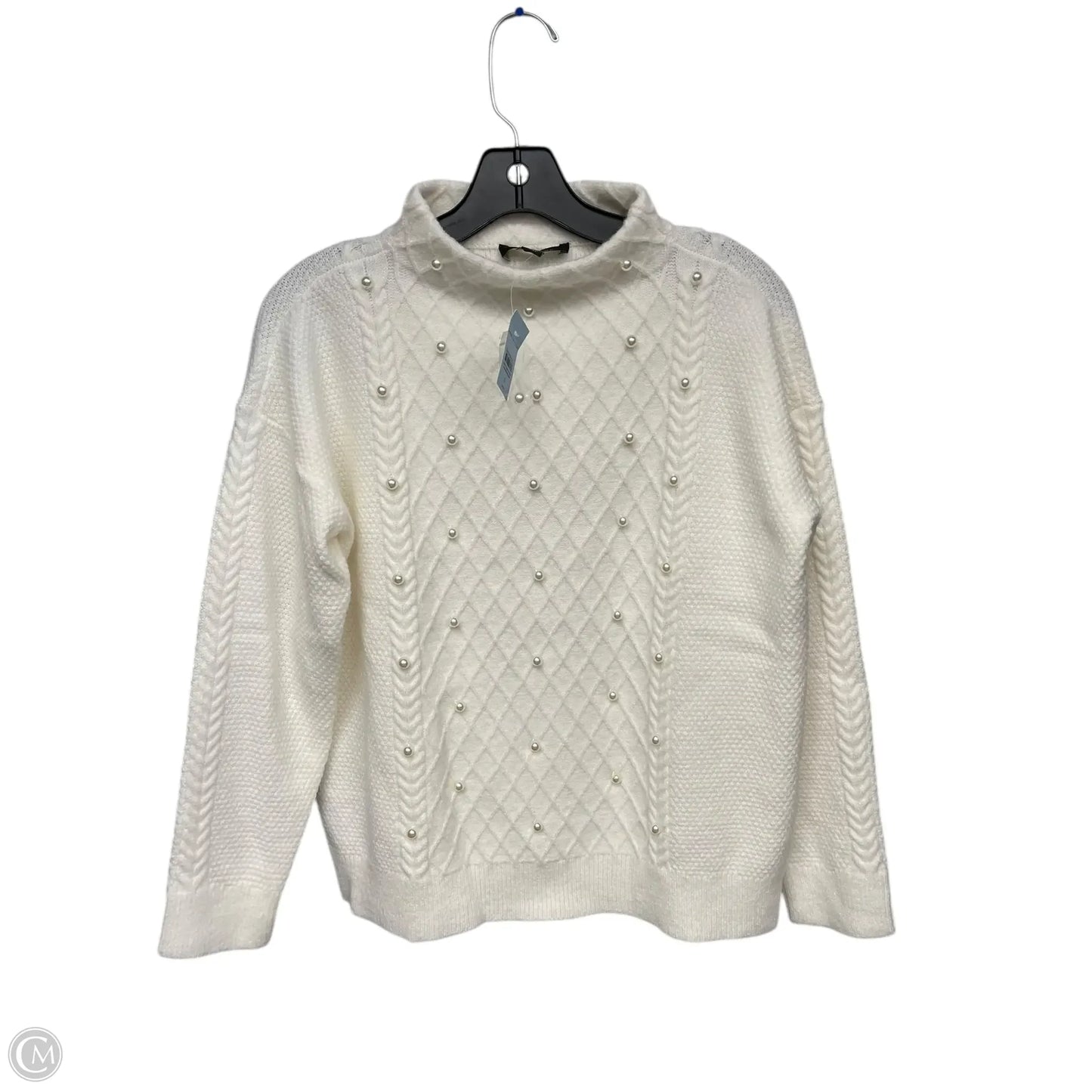 Sweater By Ann Taylor In Cream, Size: Sp