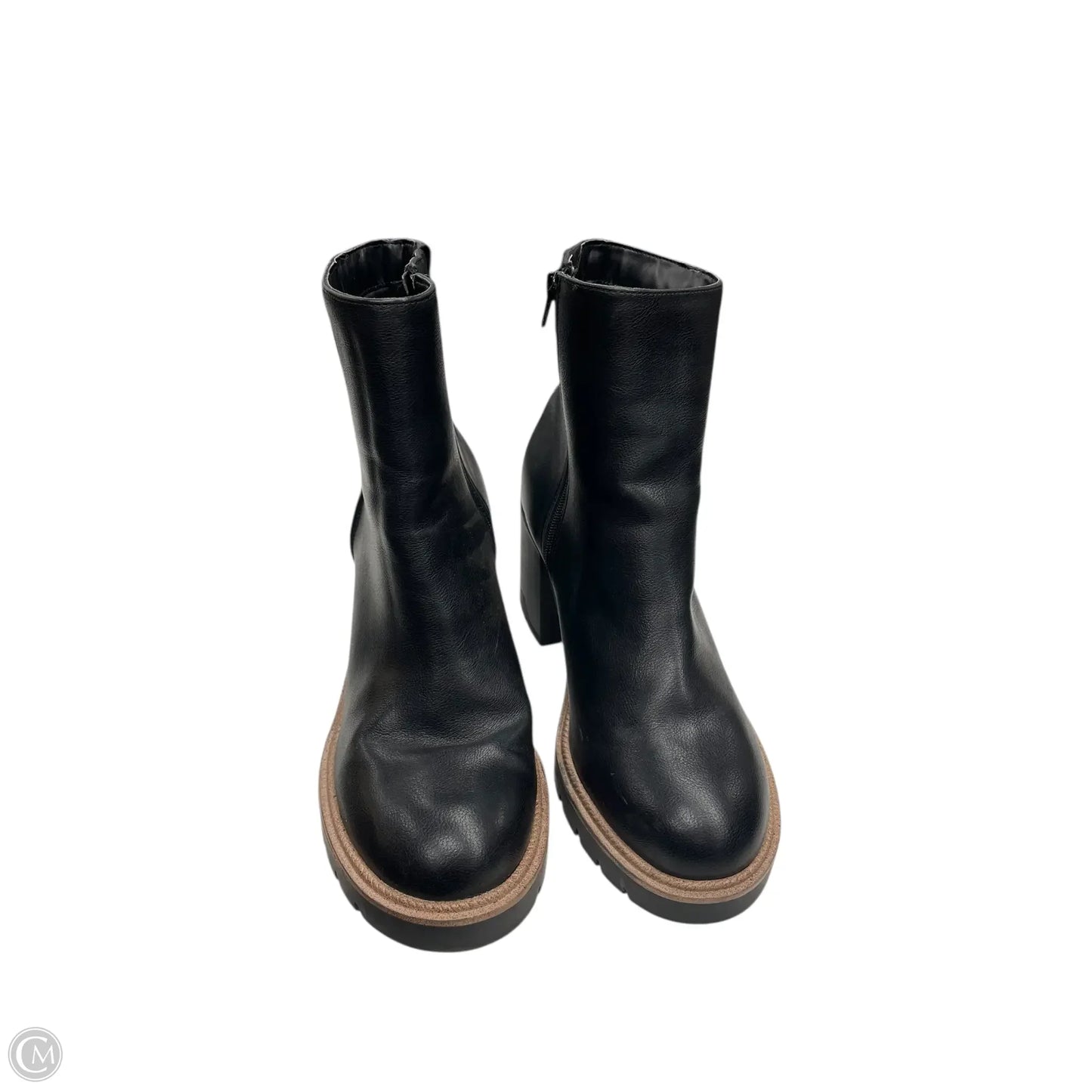 Boots Ankle Heels By Mia In Black, Size: 11