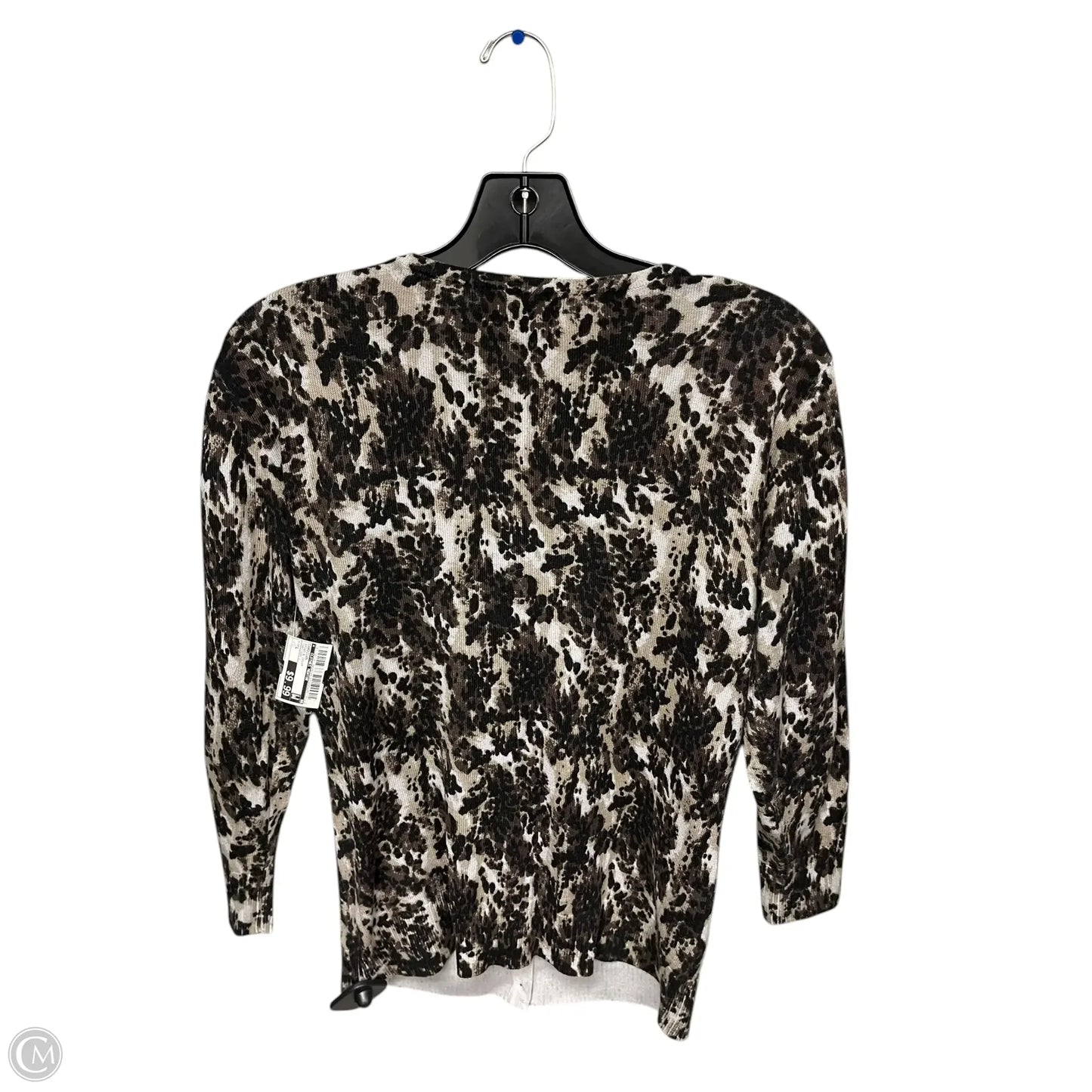 Cardigan By Cardigan In Brown & Cream, Size: L