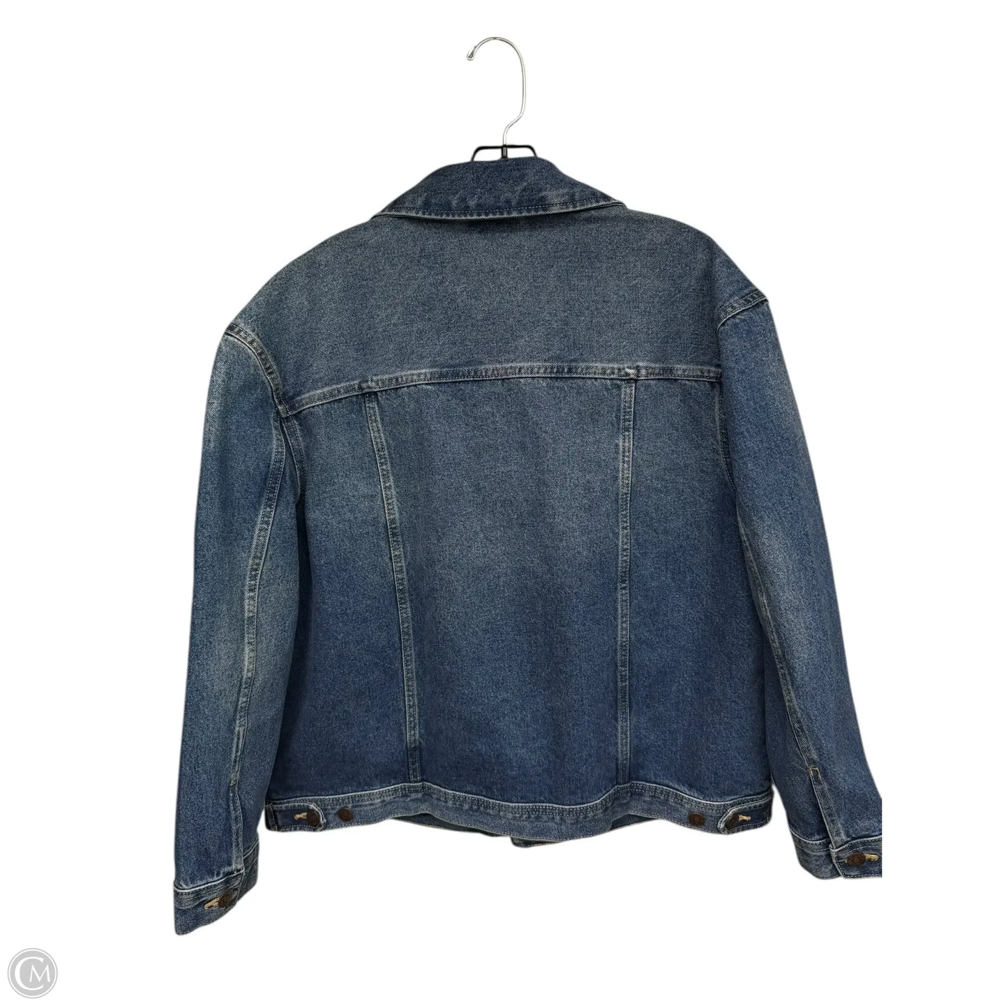 Jacket Denim By Calvin Klein In Blue Denim, Size: L