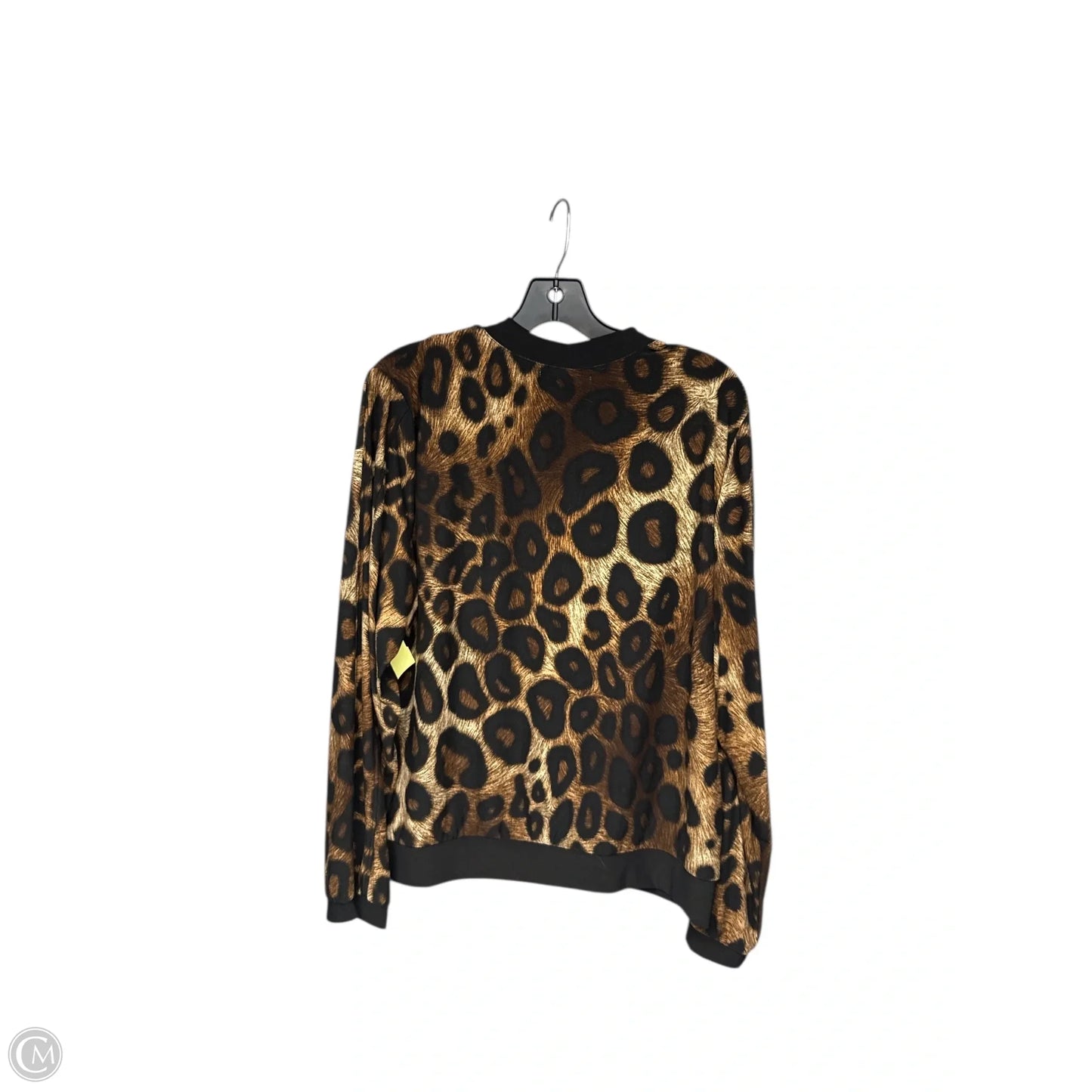 Jacket Moto By Atelier In Animal Print, Size: Xl