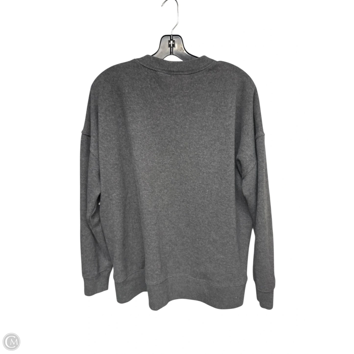 Athletic Sweatshirt Crewneck By Zella In Grey, Size: L